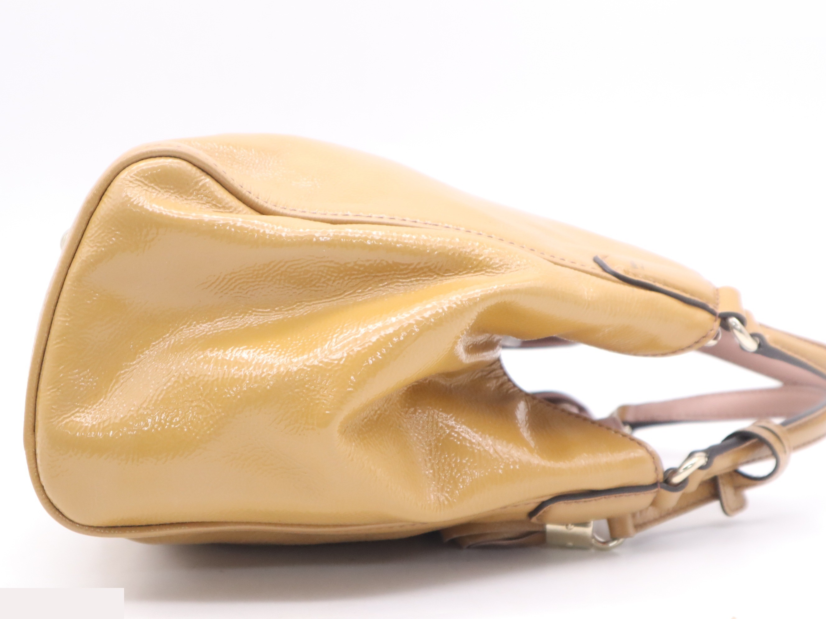 Enamel Soho handbag, beige, with dust bag. — view 5