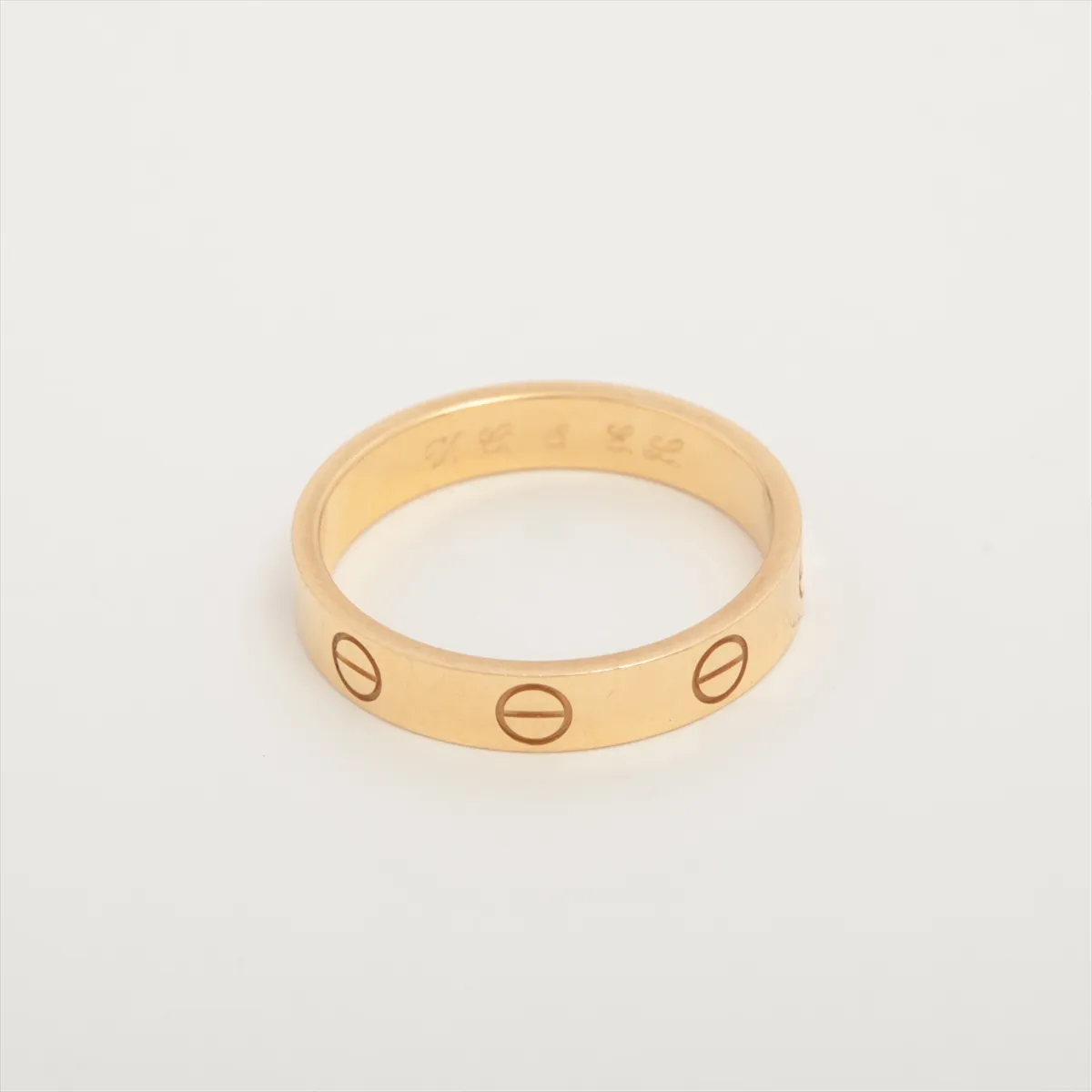 Mini Love Ring 750(YG) 3.5g 54 Initial YNS023 Dent — view 2