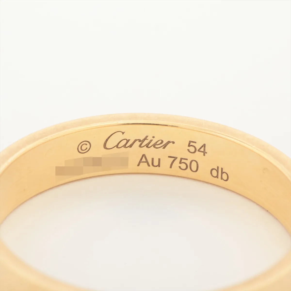 Mini Love Ring 750(YG) 3.5g 54 Initial YNS023 Dent — view 3