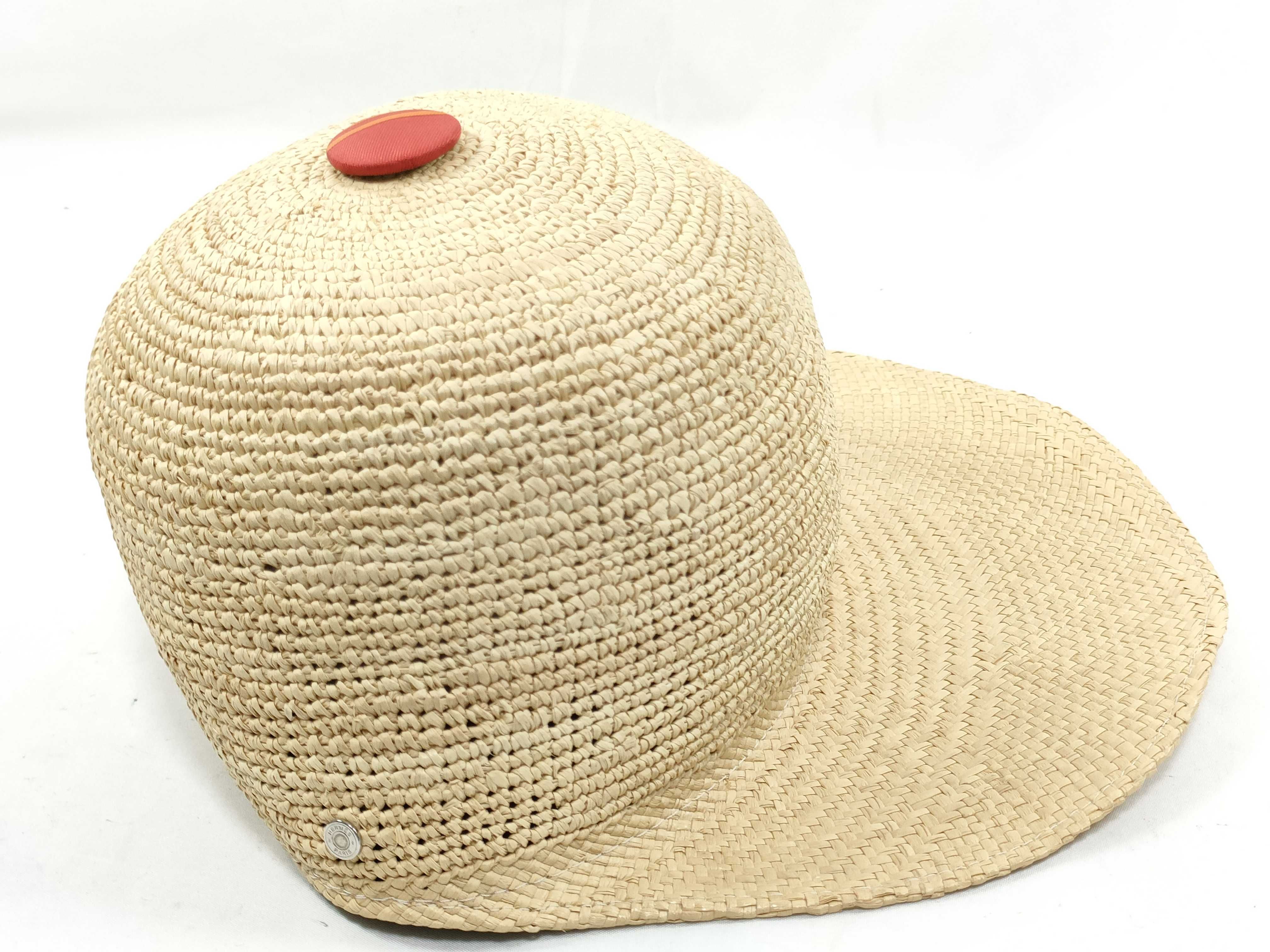 Straw Hat Beige Red 58 Other Accessories — view 5