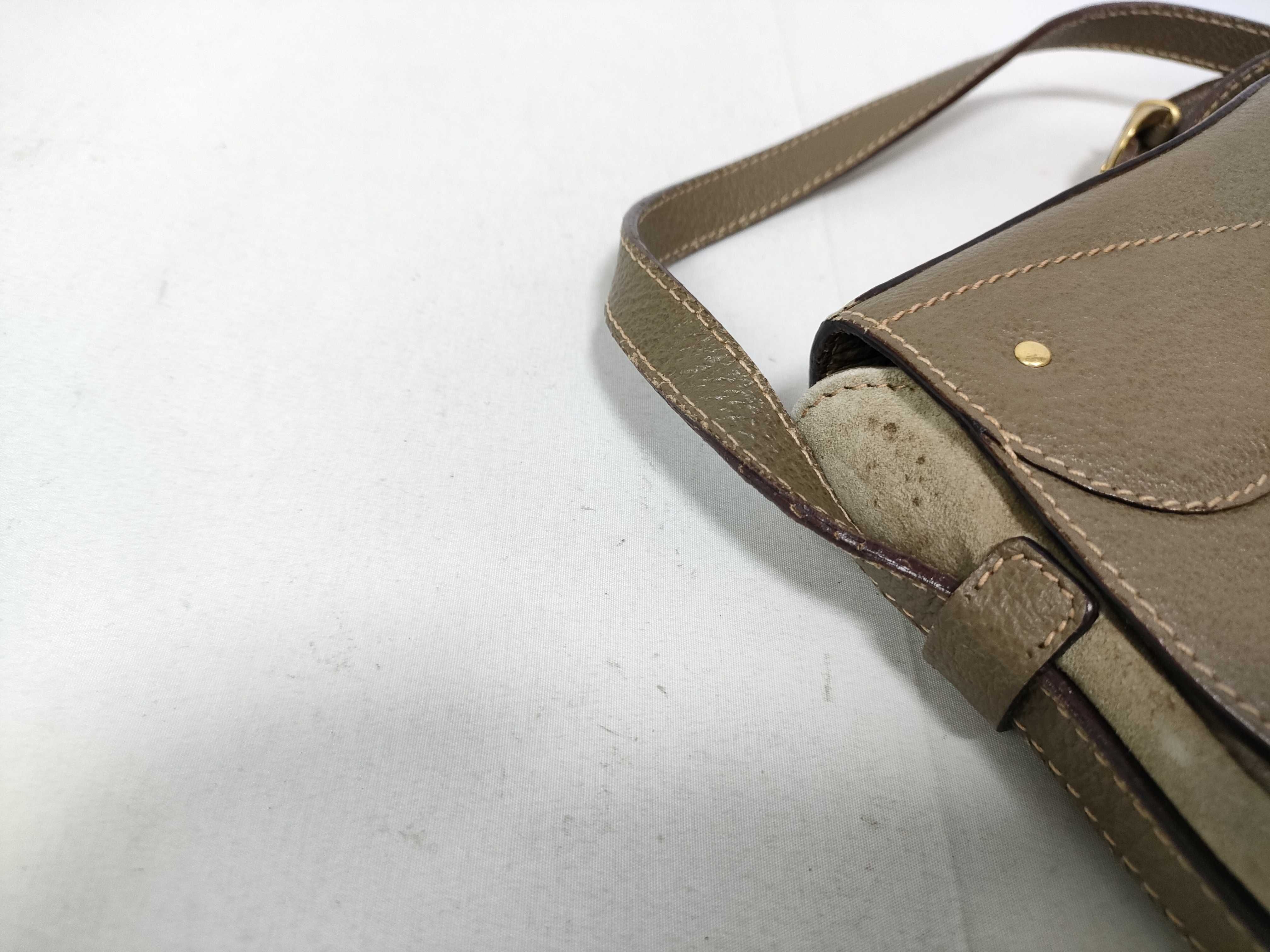 007 113 0816 Saddle Hardware Suede Leather Shoulder Bag — view 13