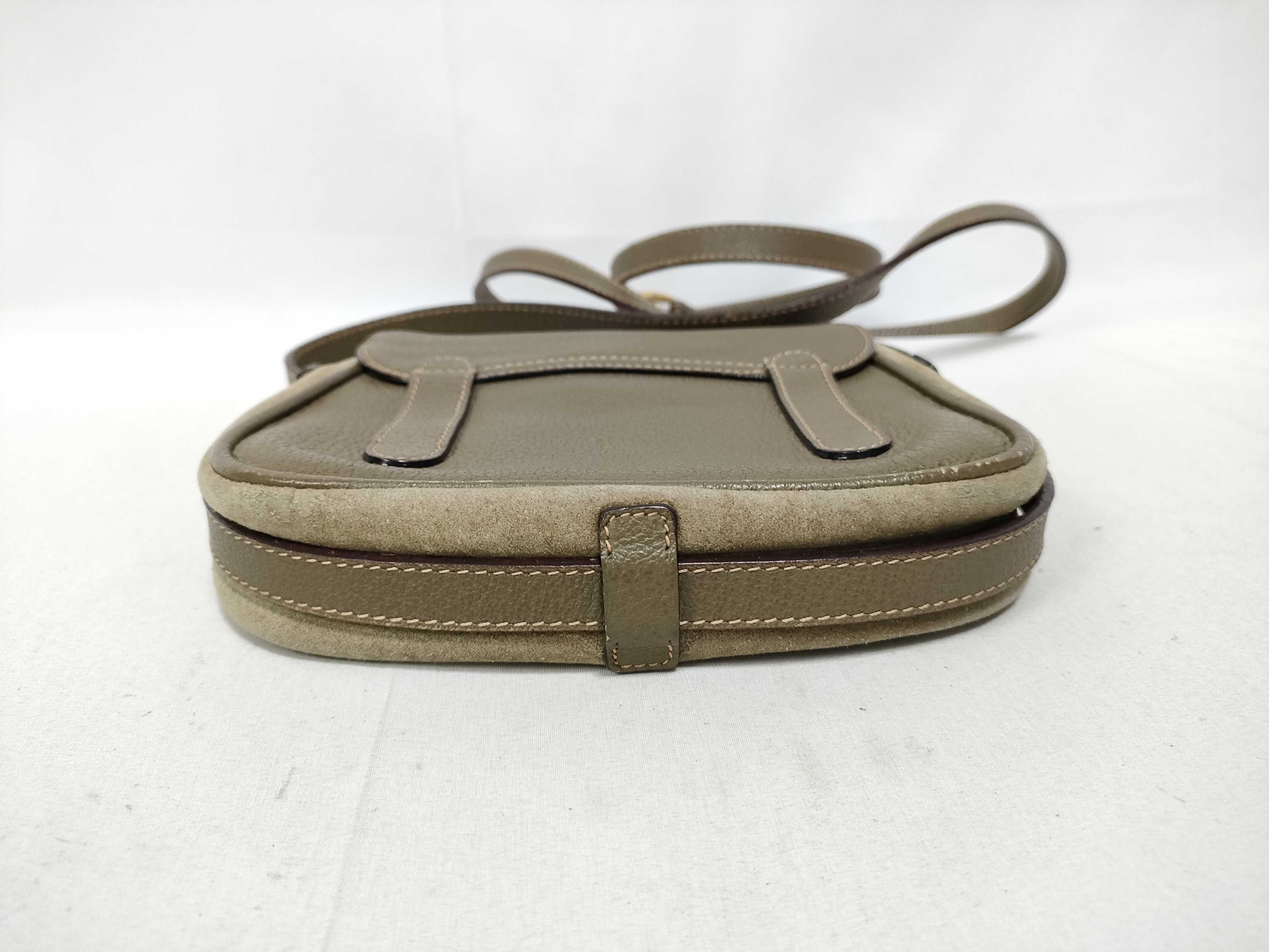 007 113 0816 Saddle Hardware Suede Leather Shoulder Bag — view 3