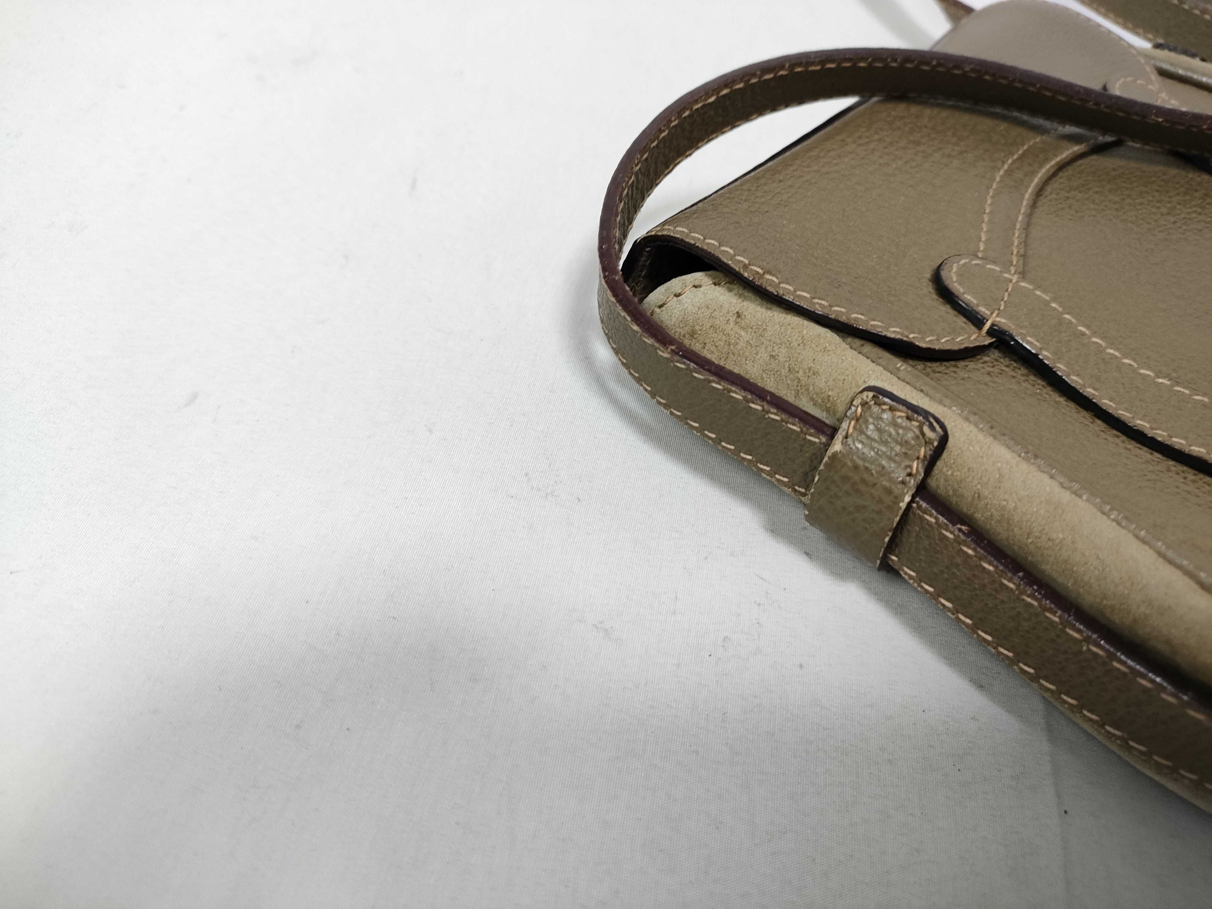 007 113 0816 Saddle Hardware Suede Leather Shoulder Bag — view 7