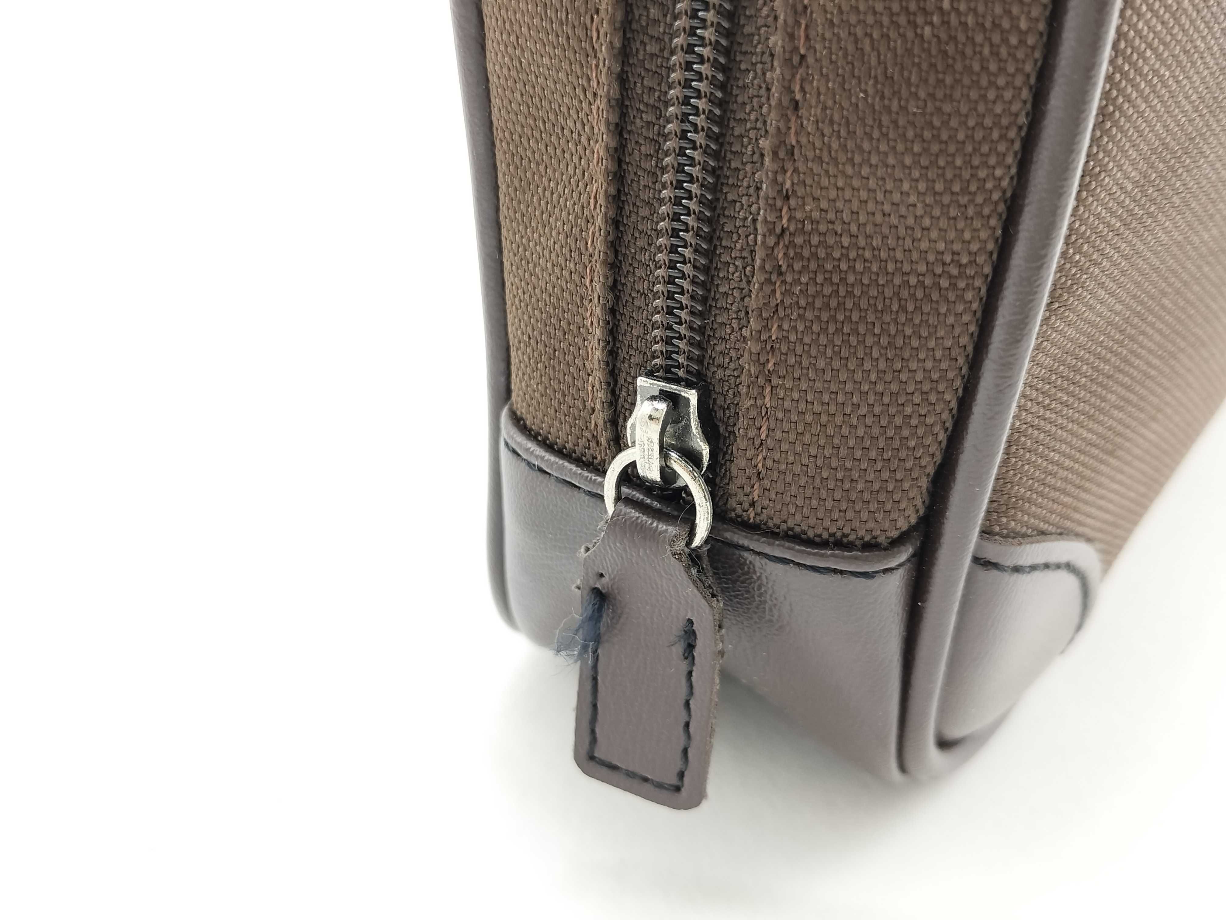 Nylon Pouch, Brown — view 4