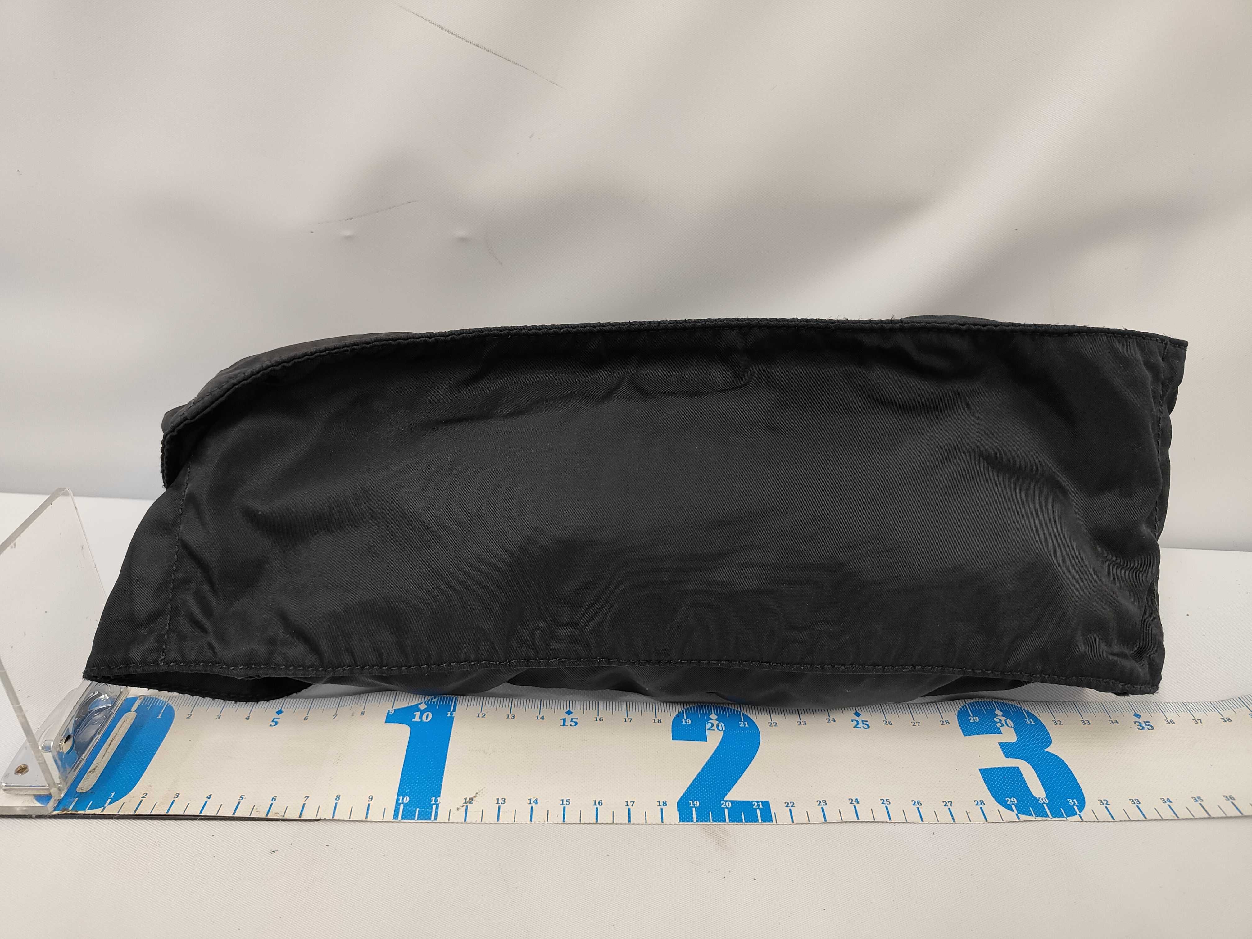 Nylon Prada Triangle Logo Nylon Waist Pouch Black - Waist Bag — view 2