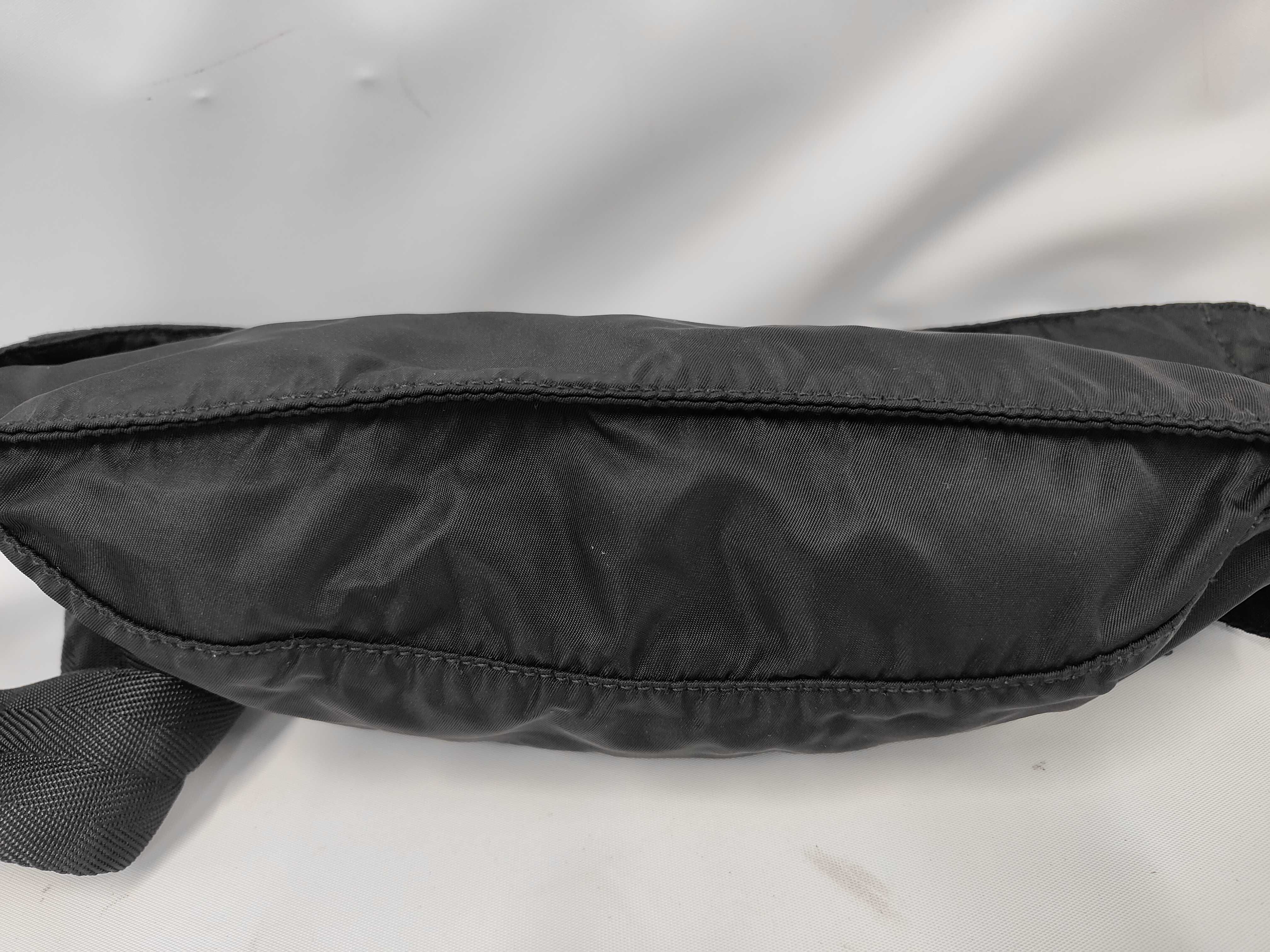 Nylon Prada Triangle Logo Nylon Waist Pouch Black - Waist Bag — view 4