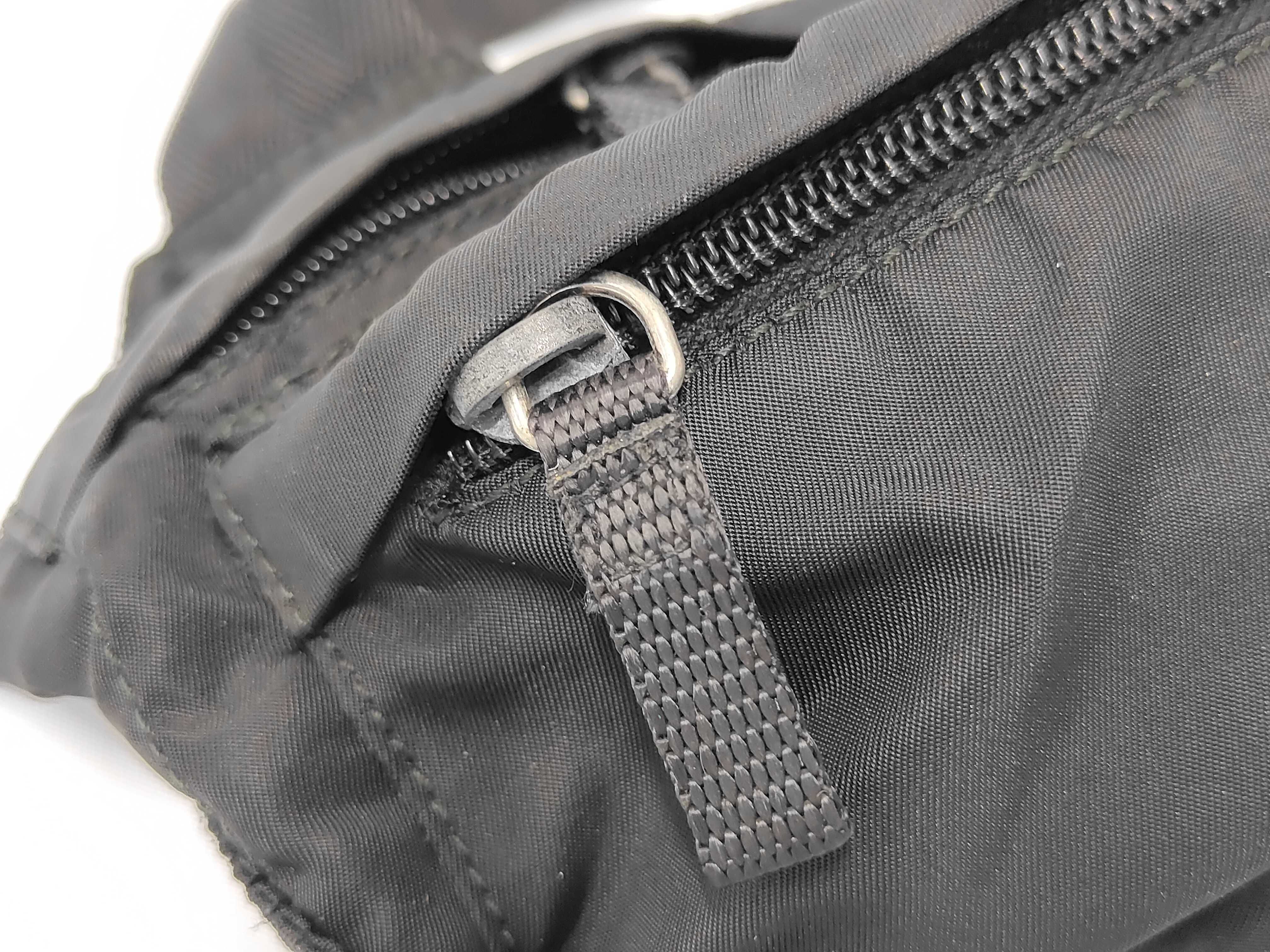 Nylon Prada Triangle Logo Nylon Waist Pouch Black - Waist Bag — view 7