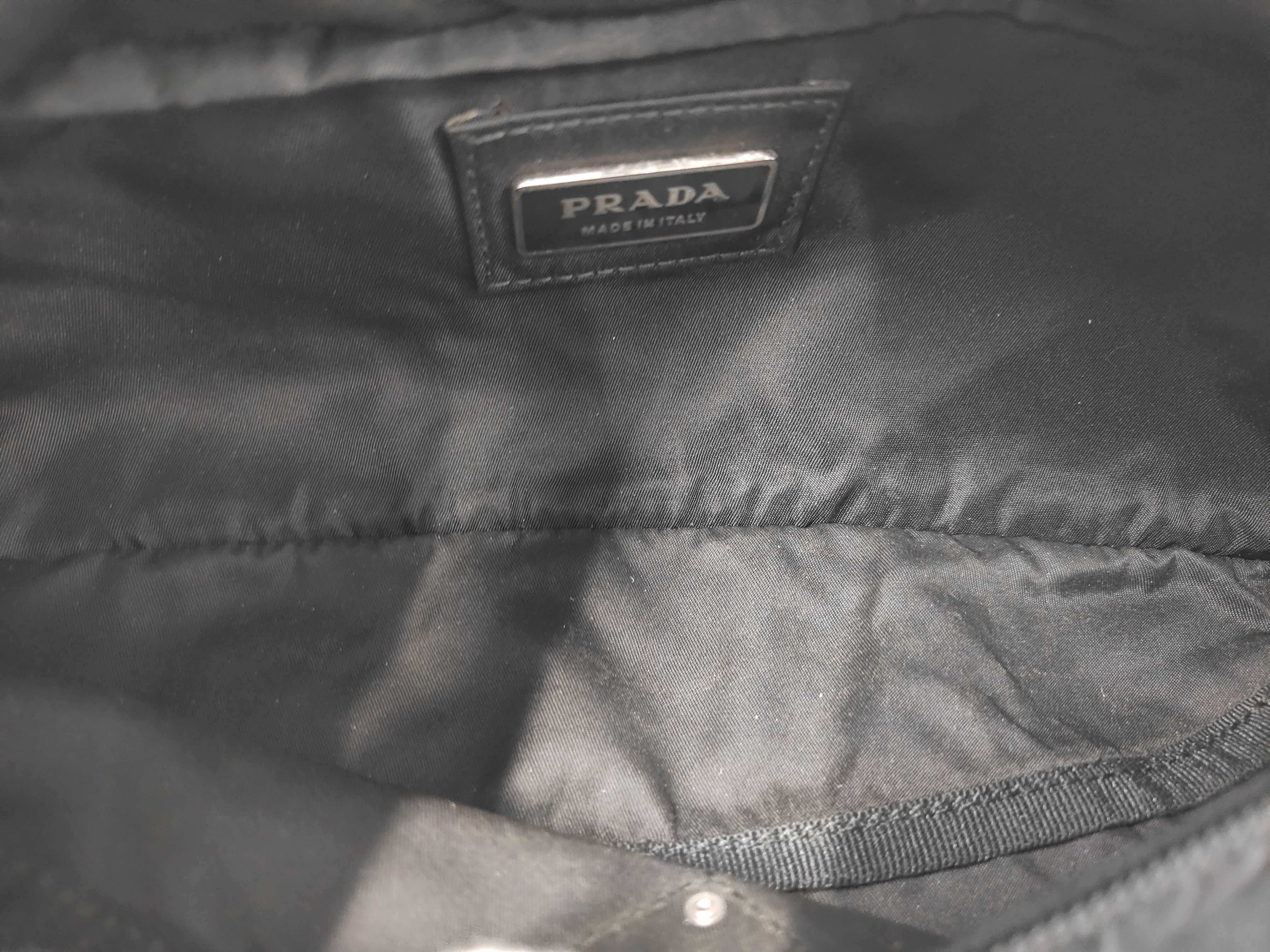 Nylon Prada Triangle Logo Nylon Waist Pouch Black - Waist Bag — view 8