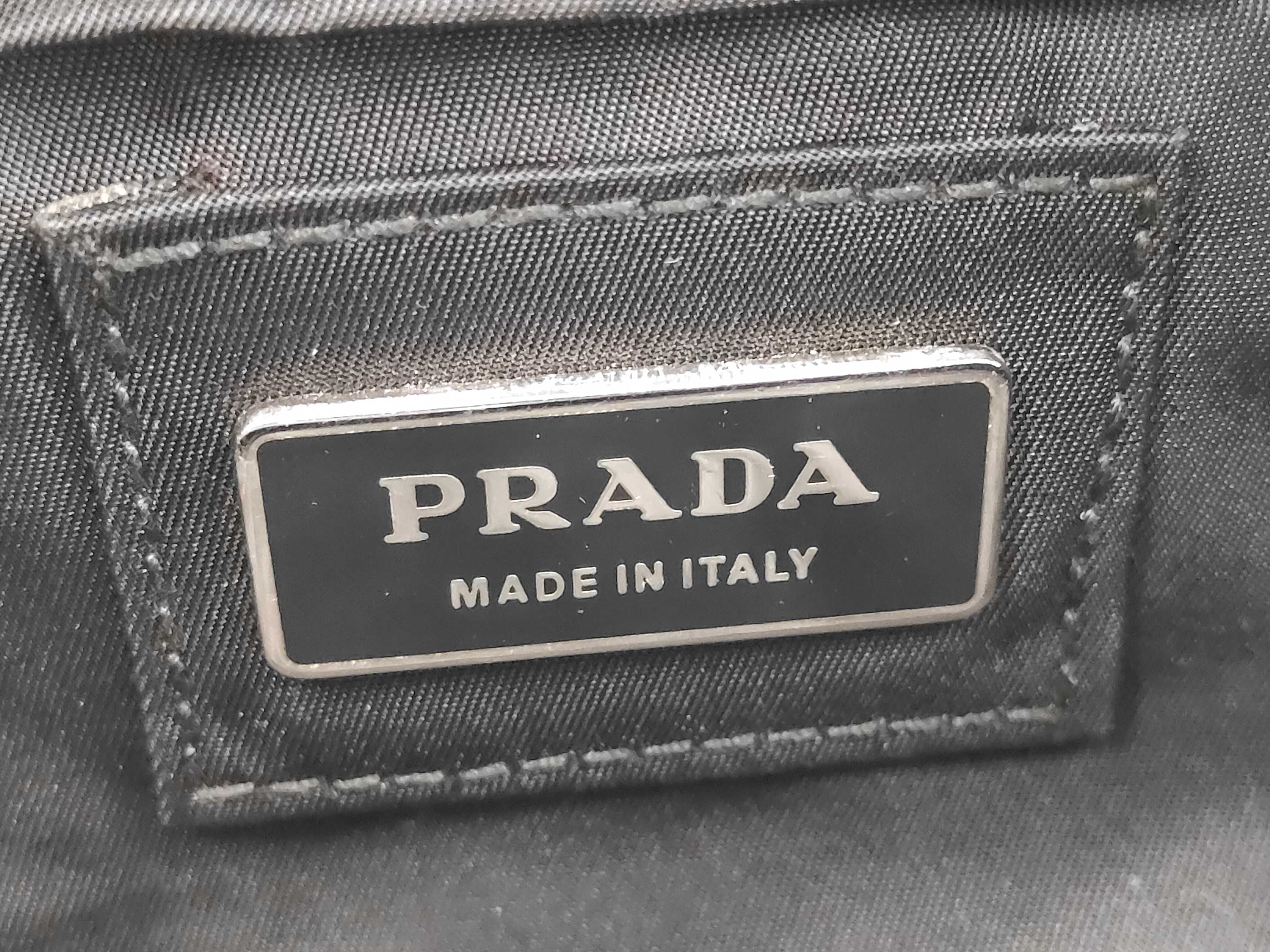 Nylon Prada Triangle Logo Nylon Waist Pouch Black - Waist Bag — view 9