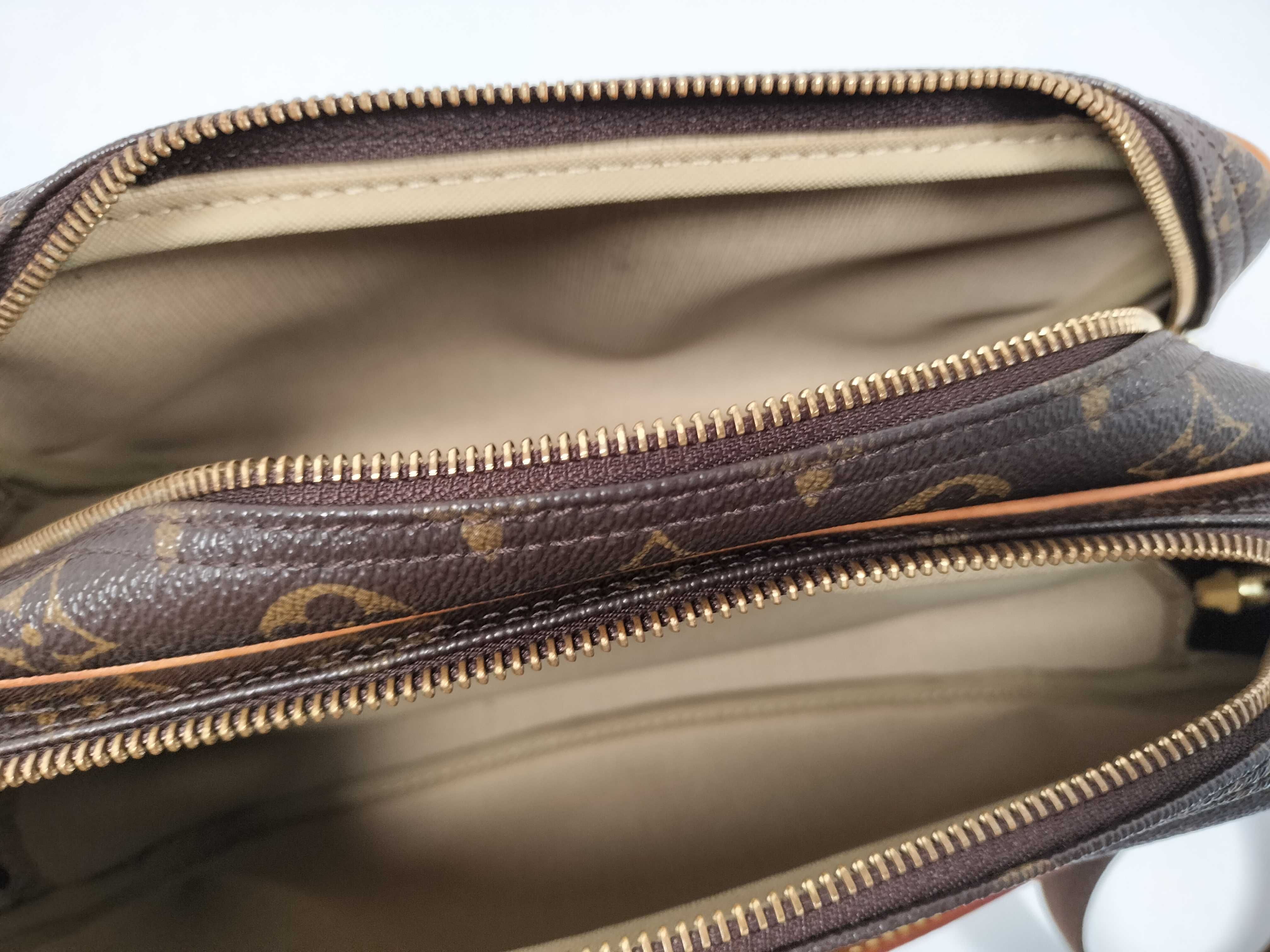 Monogram Louis Vuitton Brown Monogram M45254 Reporter PM Shoulder Bag — view 12