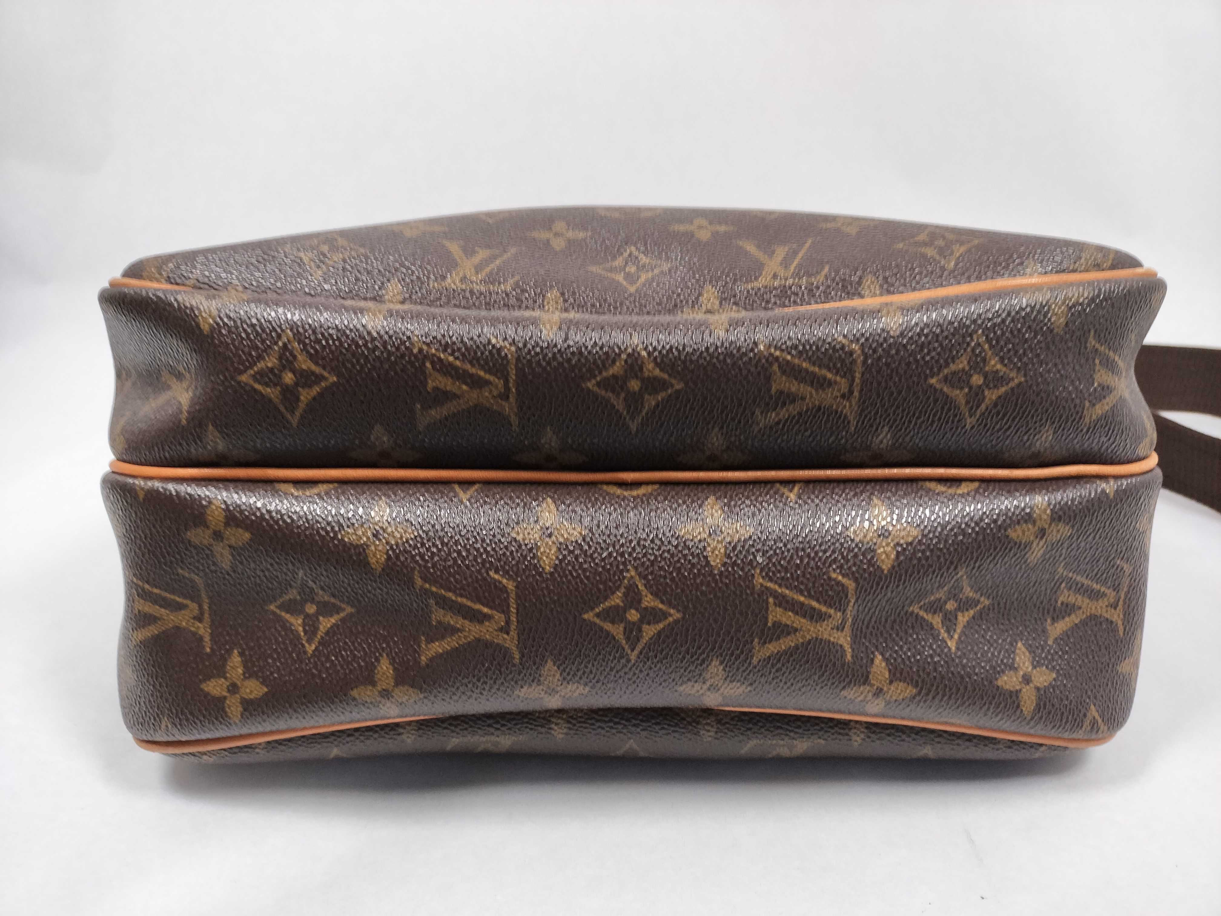 Monogram Louis Vuitton Brown Monogram M45254 Reporter PM Shoulder Bag — view 7