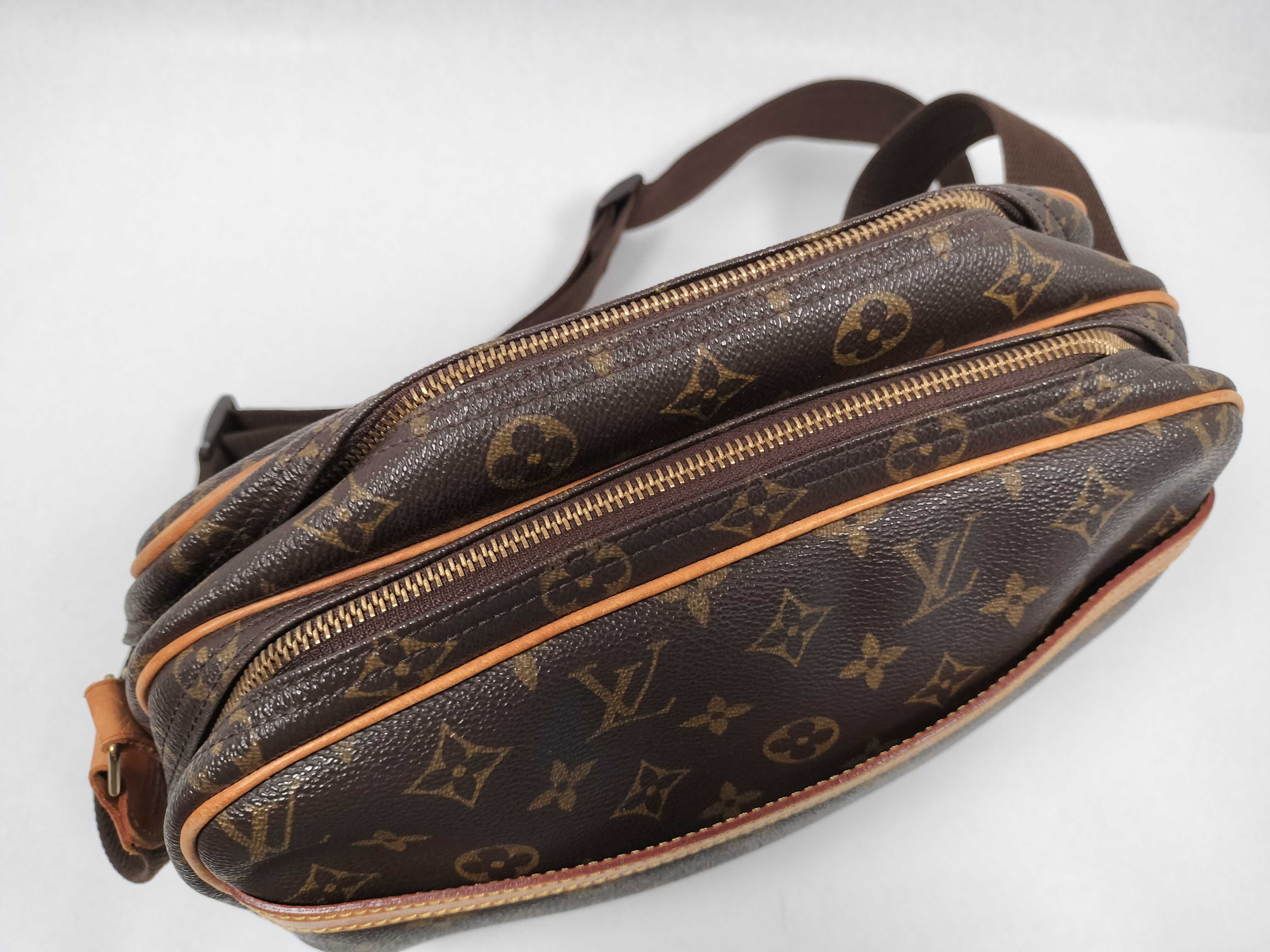 Monogram Louis Vuitton Brown Monogram M45254 Reporter PM Shoulder Bag — view 8