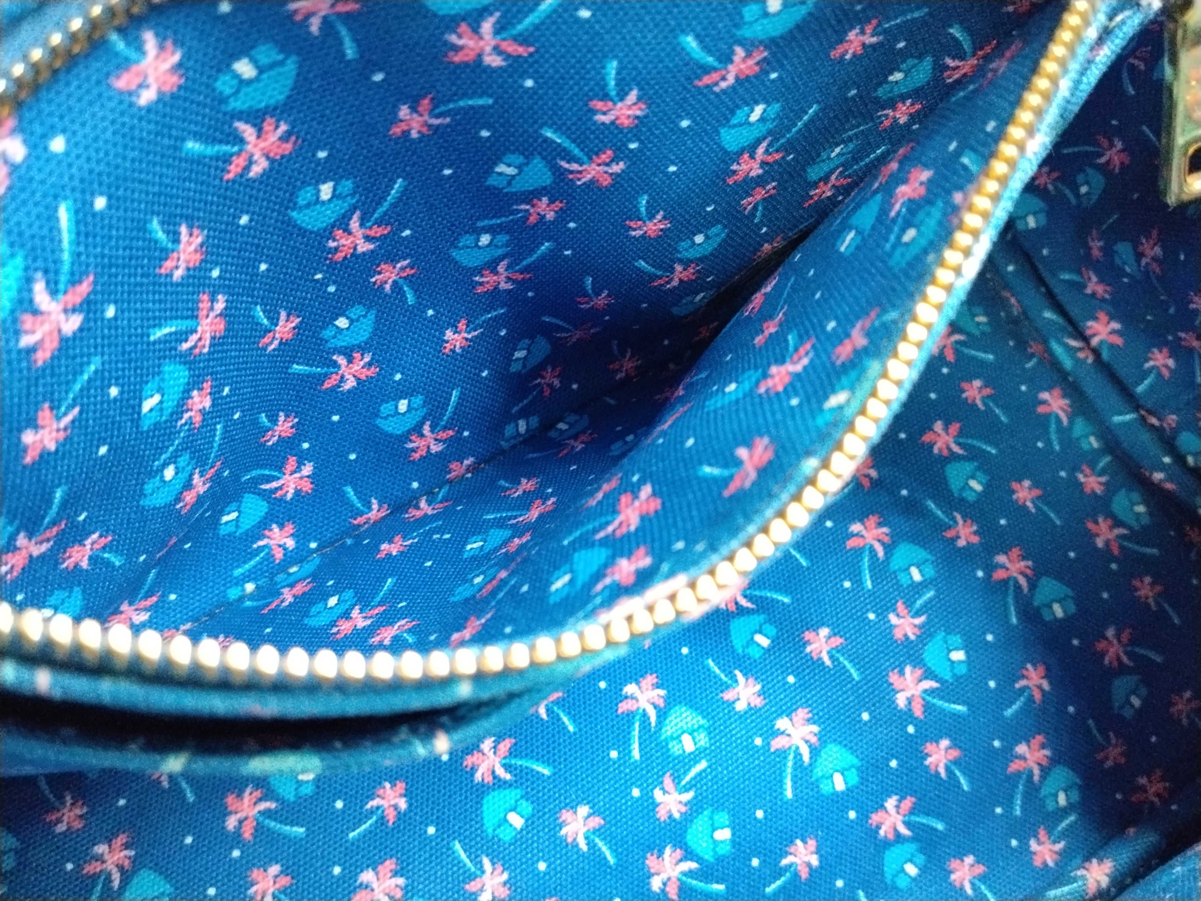 Black and Blue Floral Tote Bag — view 11