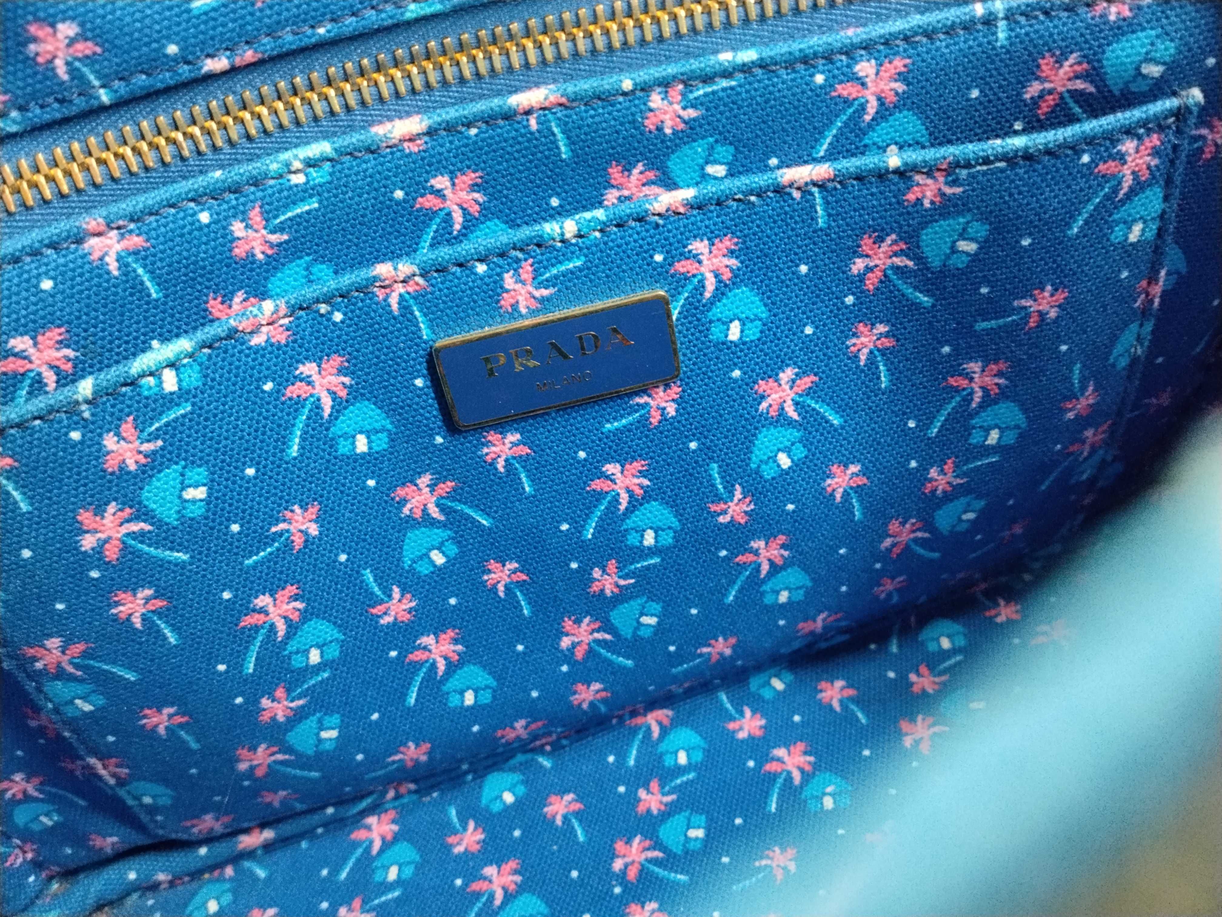 Black and Blue Floral Tote Bag — view 13