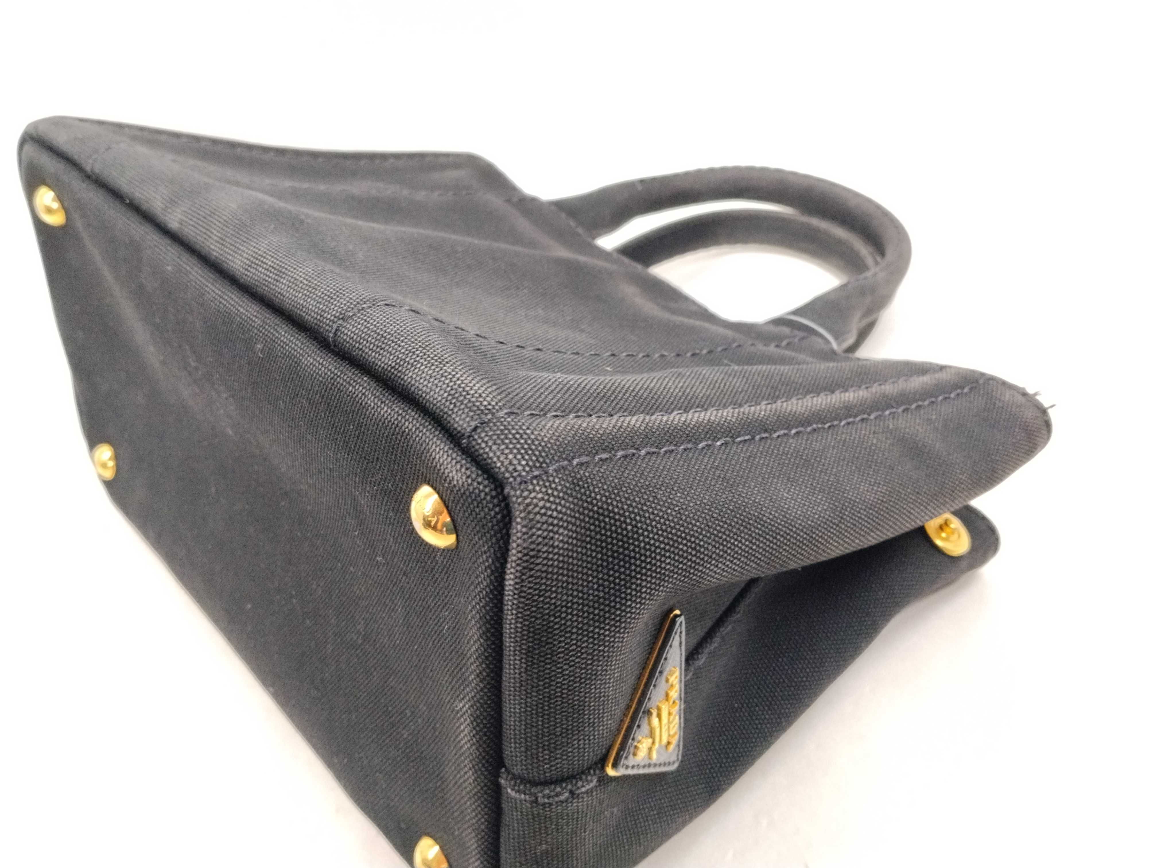 Black and Blue Floral Tote Bag — view 6