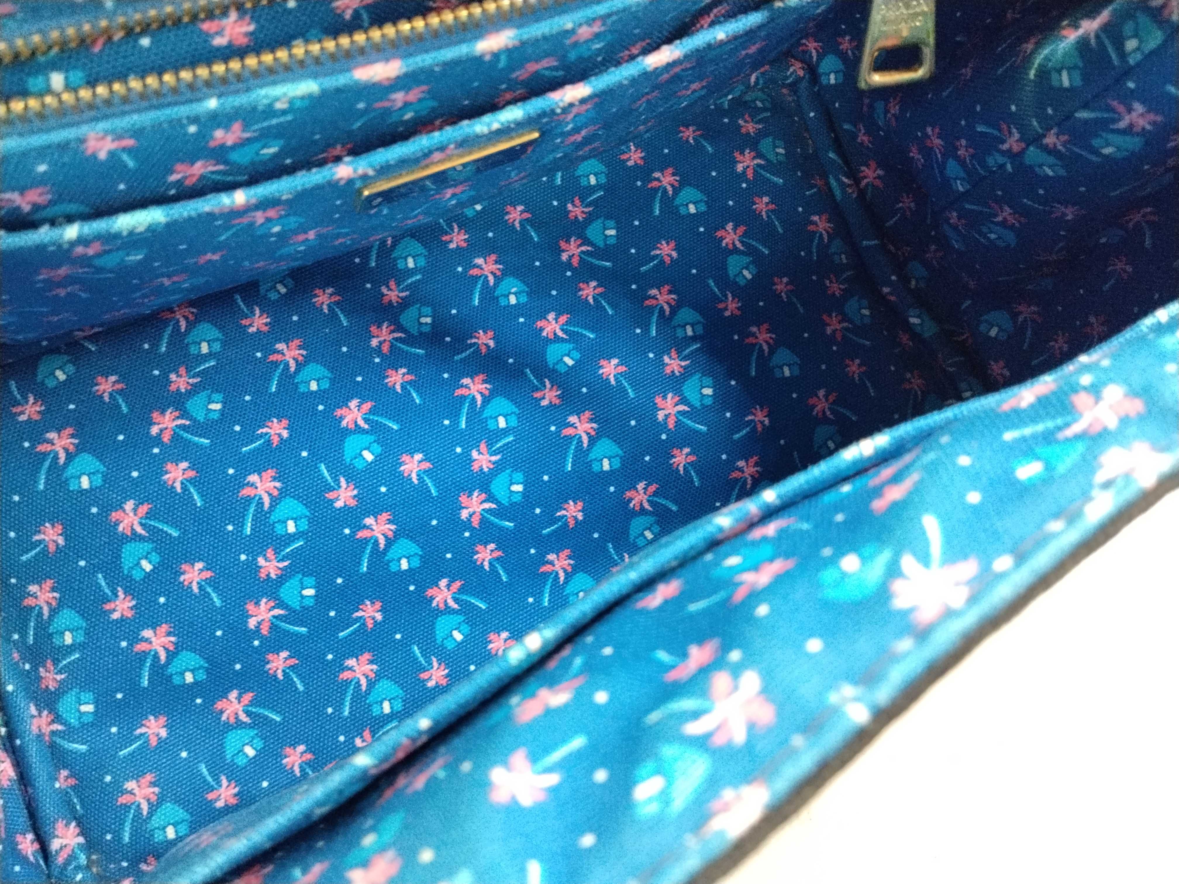 Black and Blue Floral Tote Bag — view 8