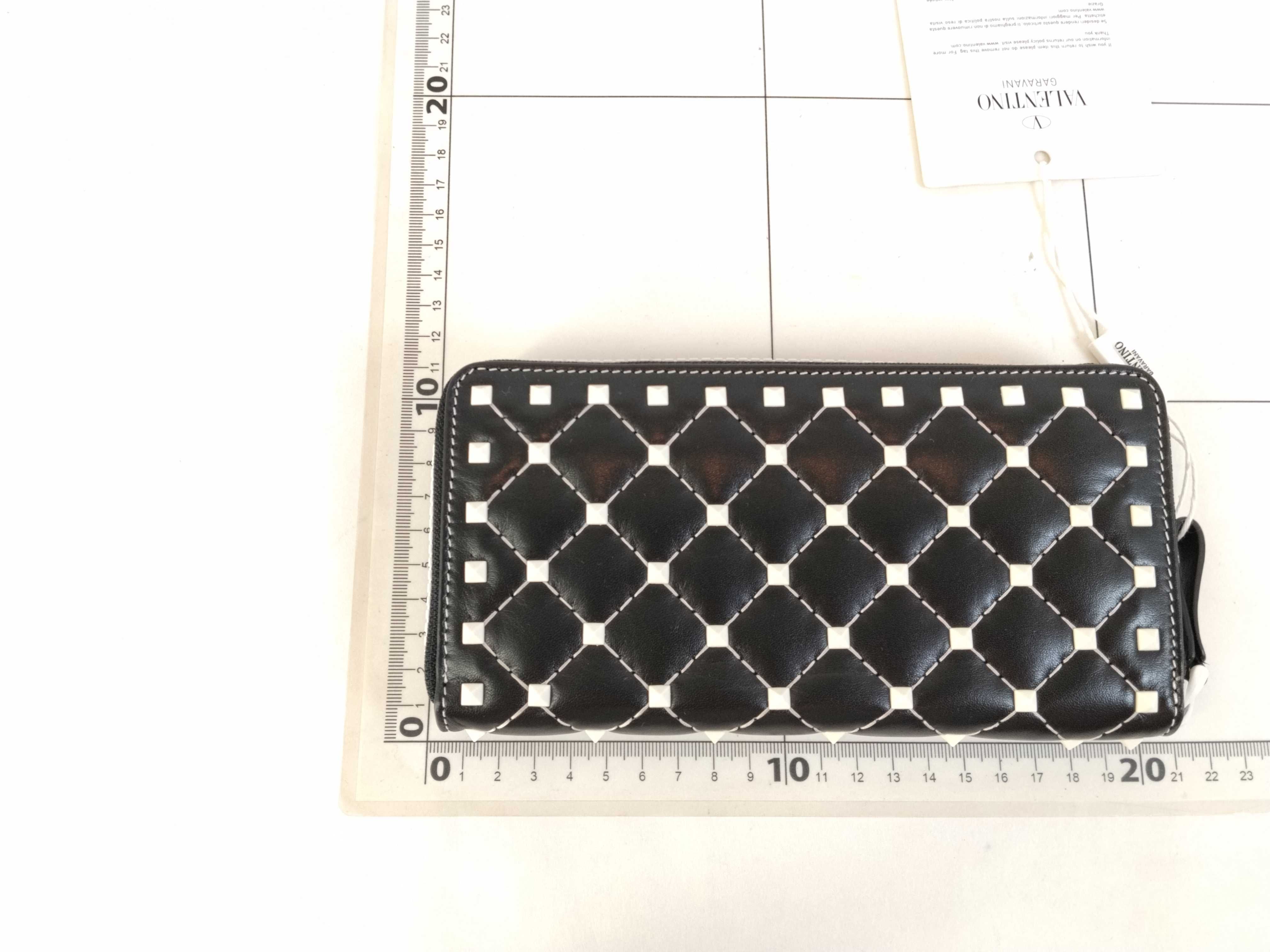 Rockstud Spike Long Wallet, Black — view 2