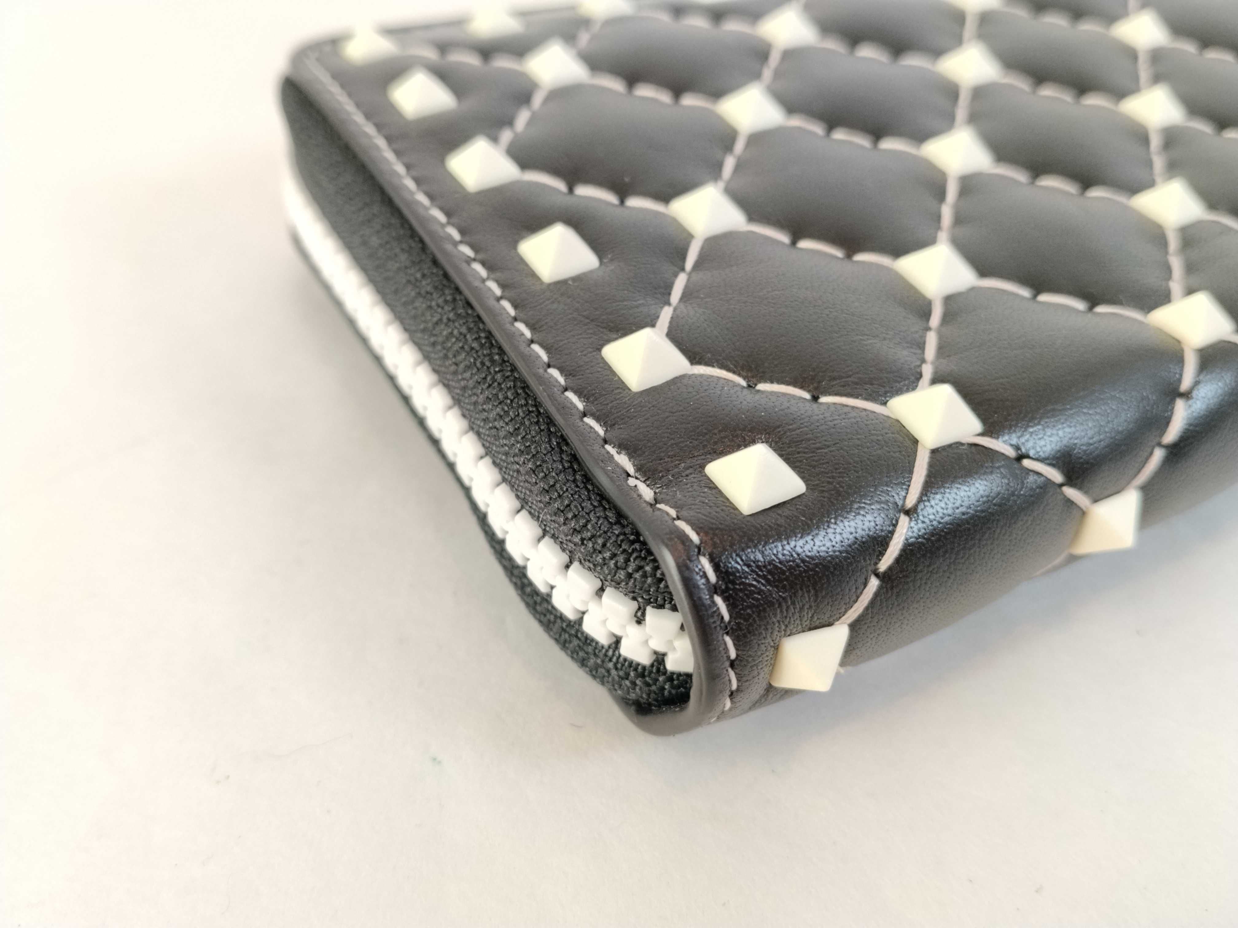 Rockstud Spike Long Wallet, Black — view 3