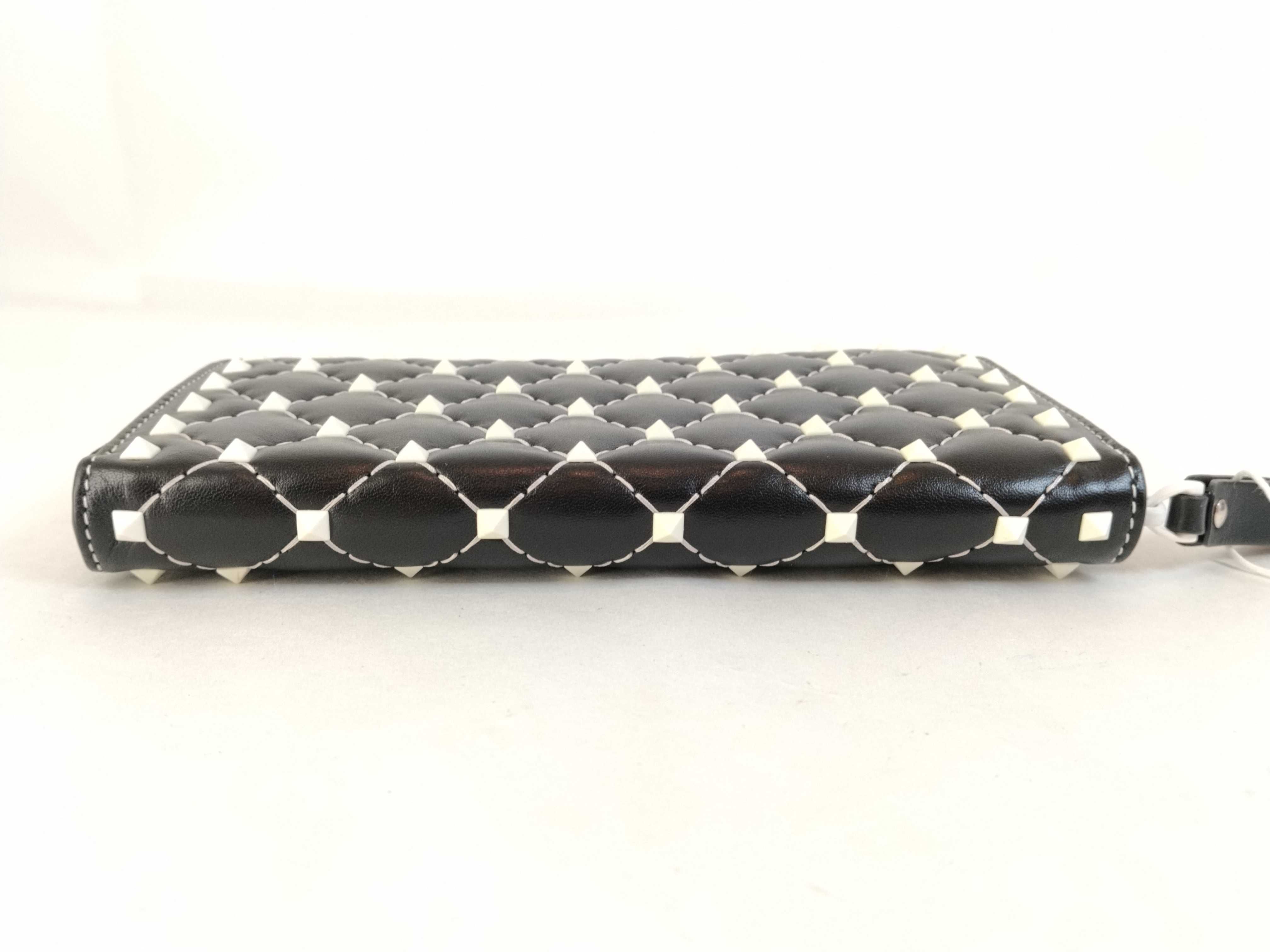 Rockstud Spike Long Wallet, Black — view 4