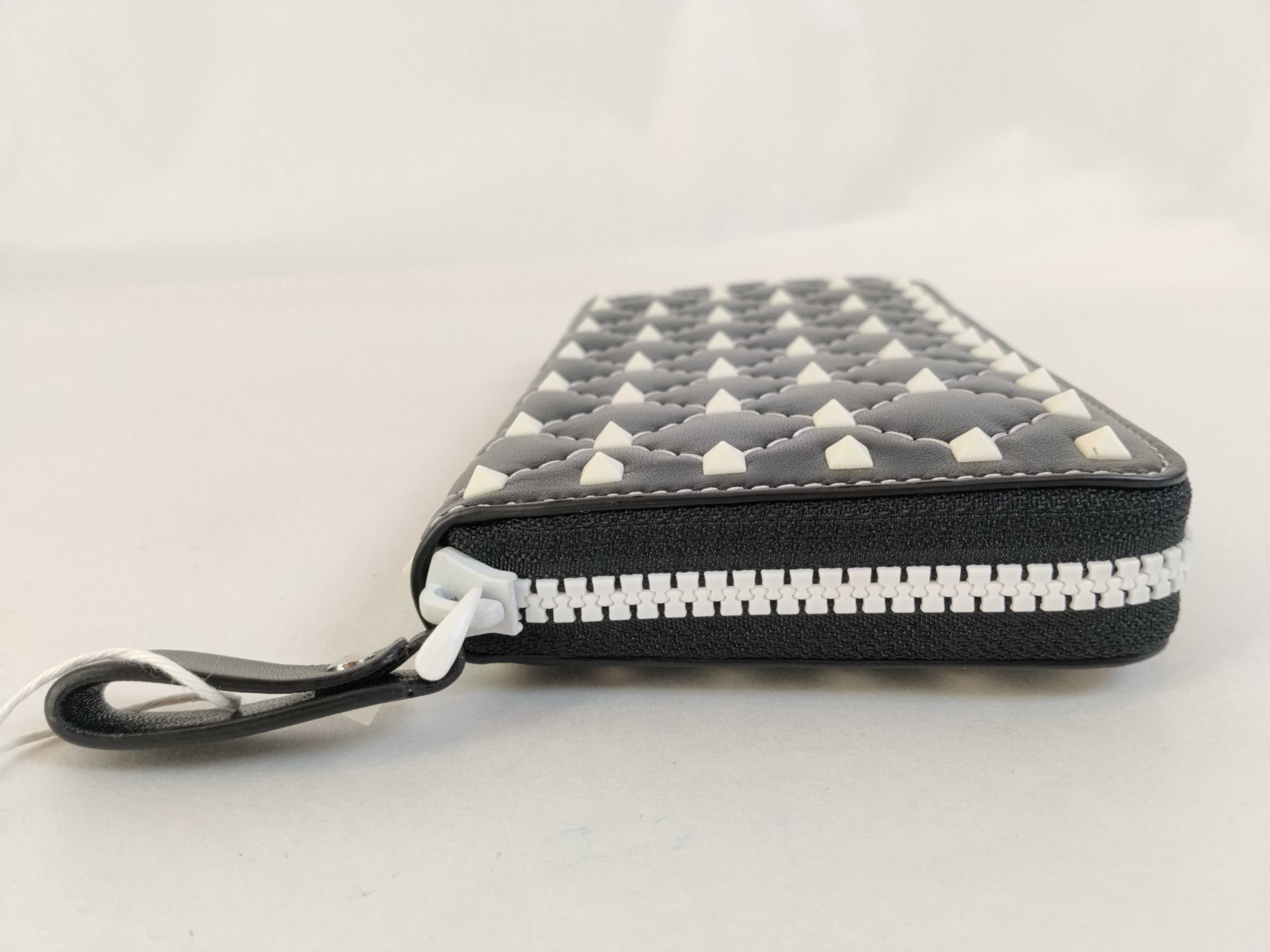 Rockstud Spike Long Wallet, Black — view 5