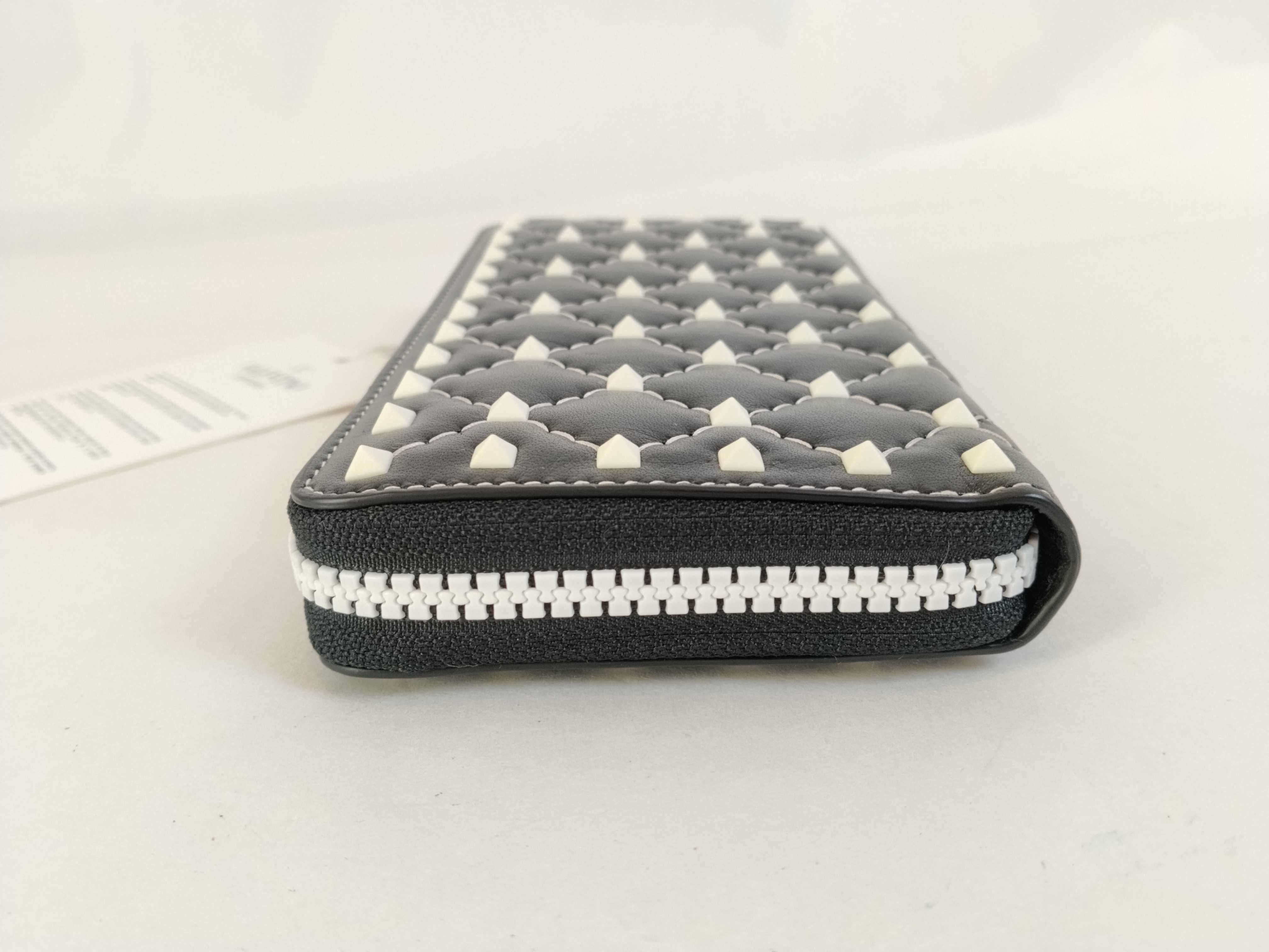 Rockstud Spike Long Wallet, Black — view 7