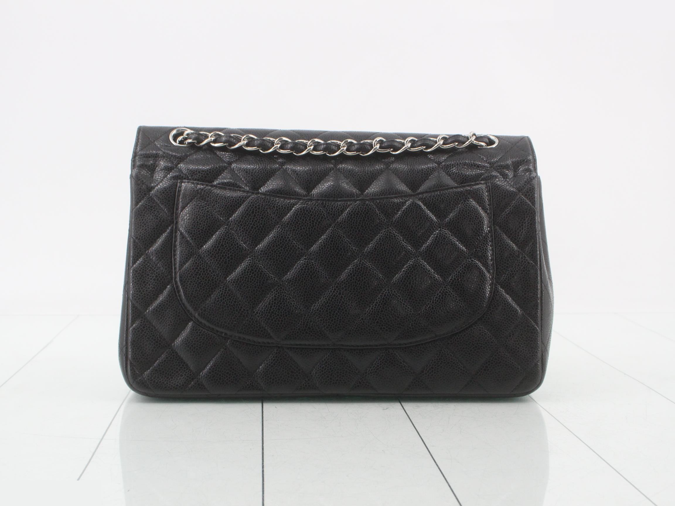 Matelassé Caviar Skin Chain Shoulder Bag — view 2