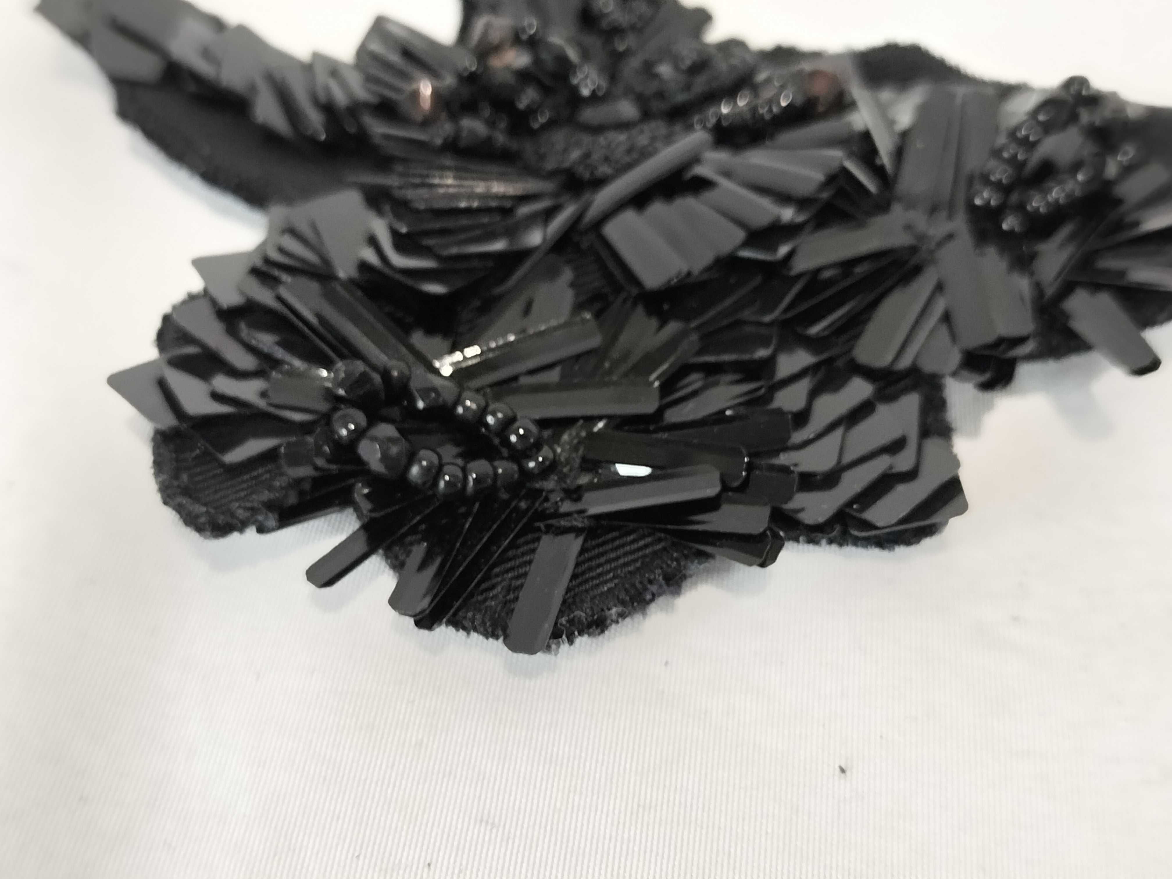 Beaded Brooch Black Other Accessories — view 2