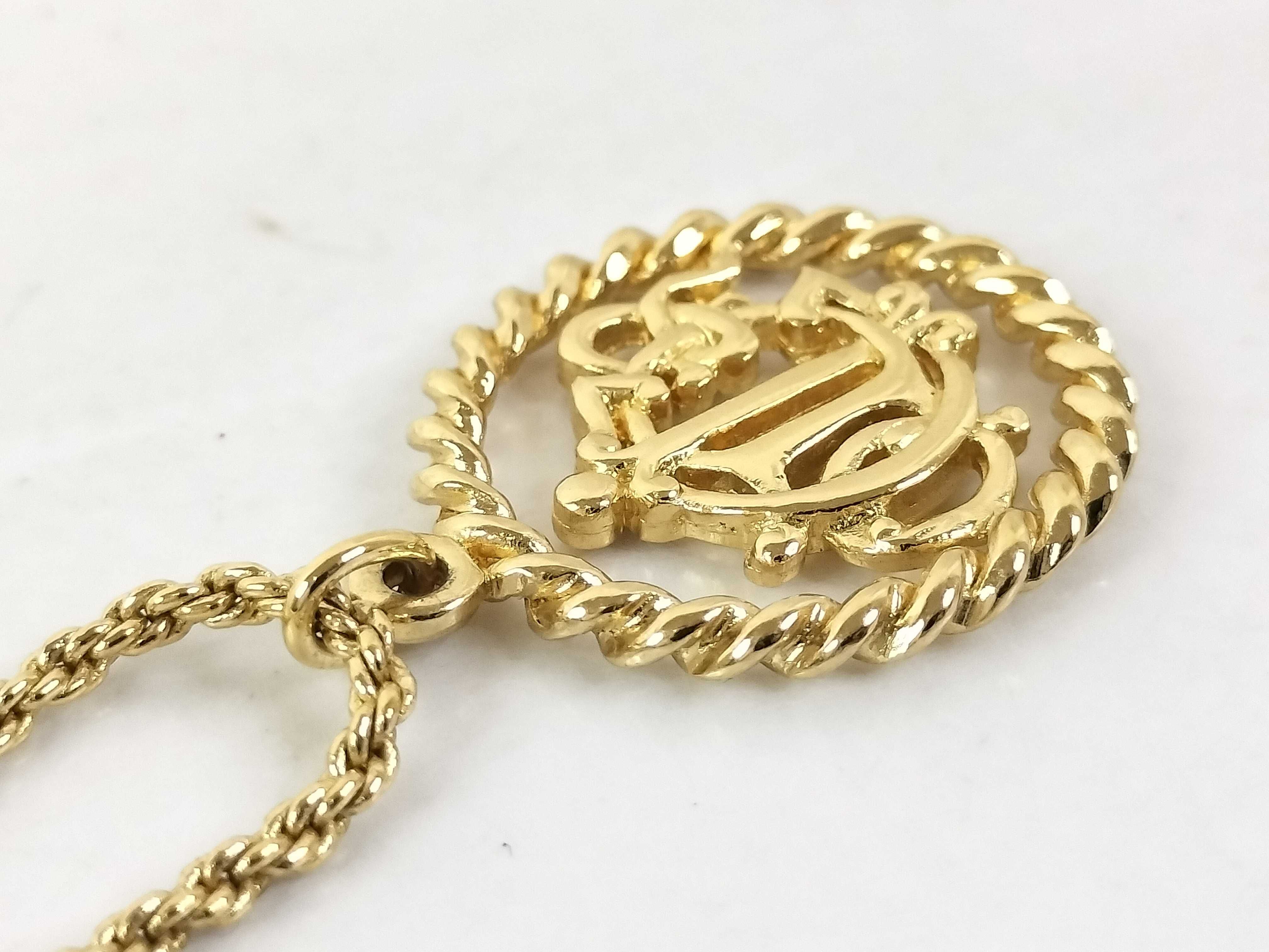 Gold Logo Necklace — view 4