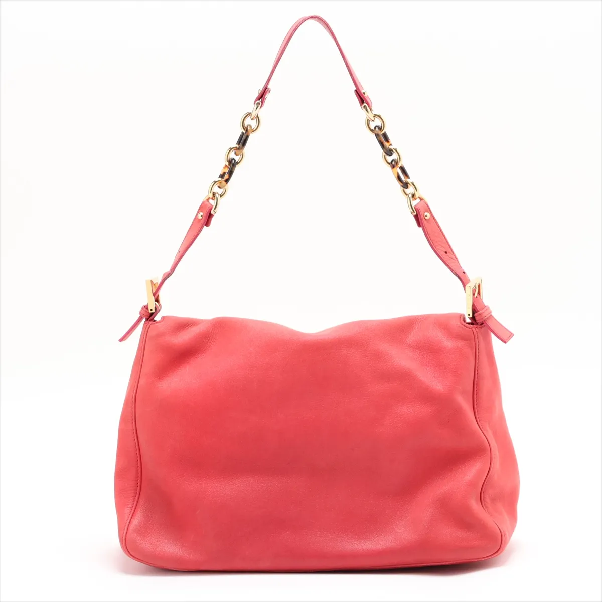 Big Mamma 8BR638 Coated Leather Chain Shoulder Bag, Pink — view 2