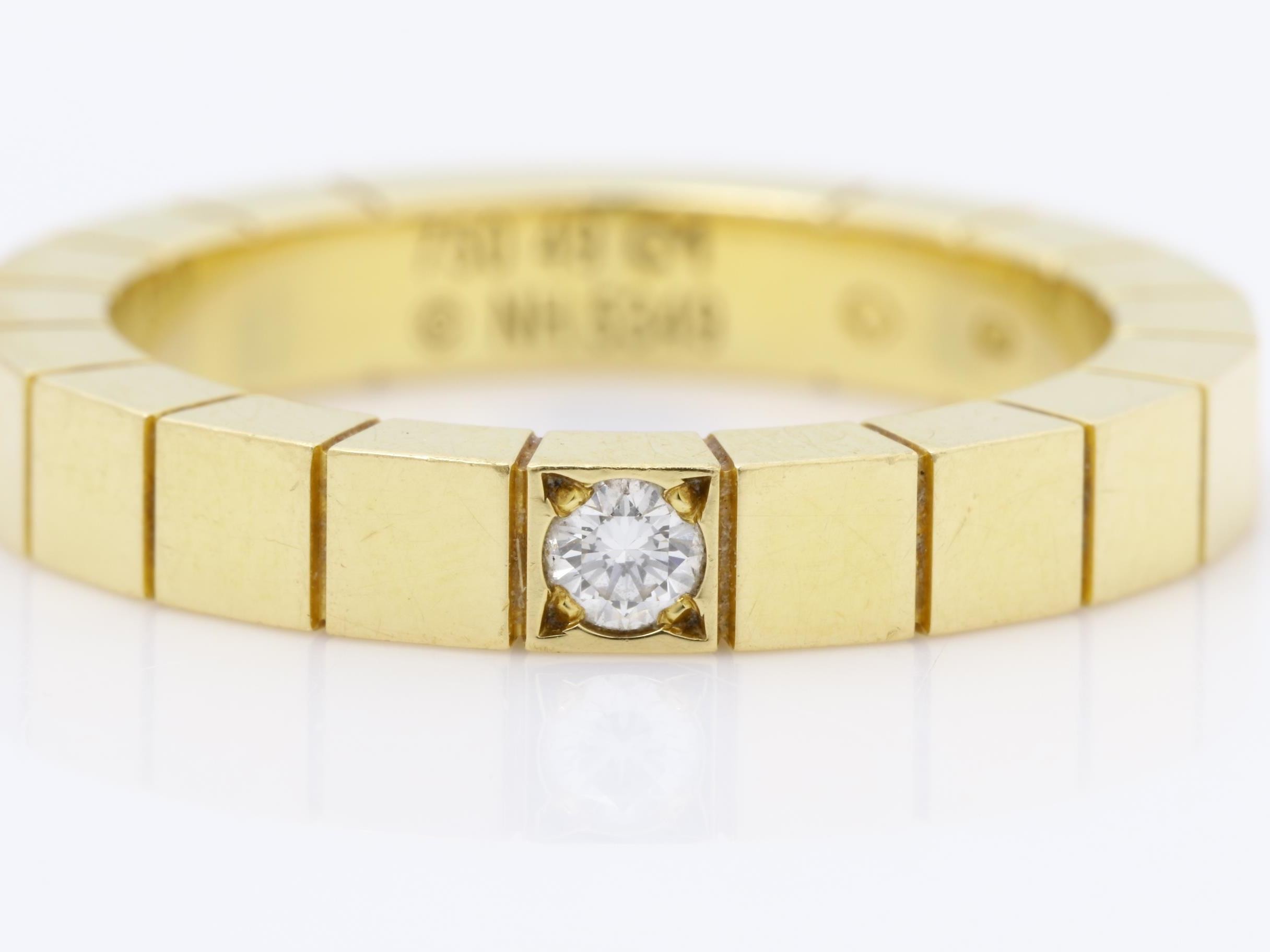 750YG Lanieres Diamond Ring, 5.50g, #49, C1 — view 2