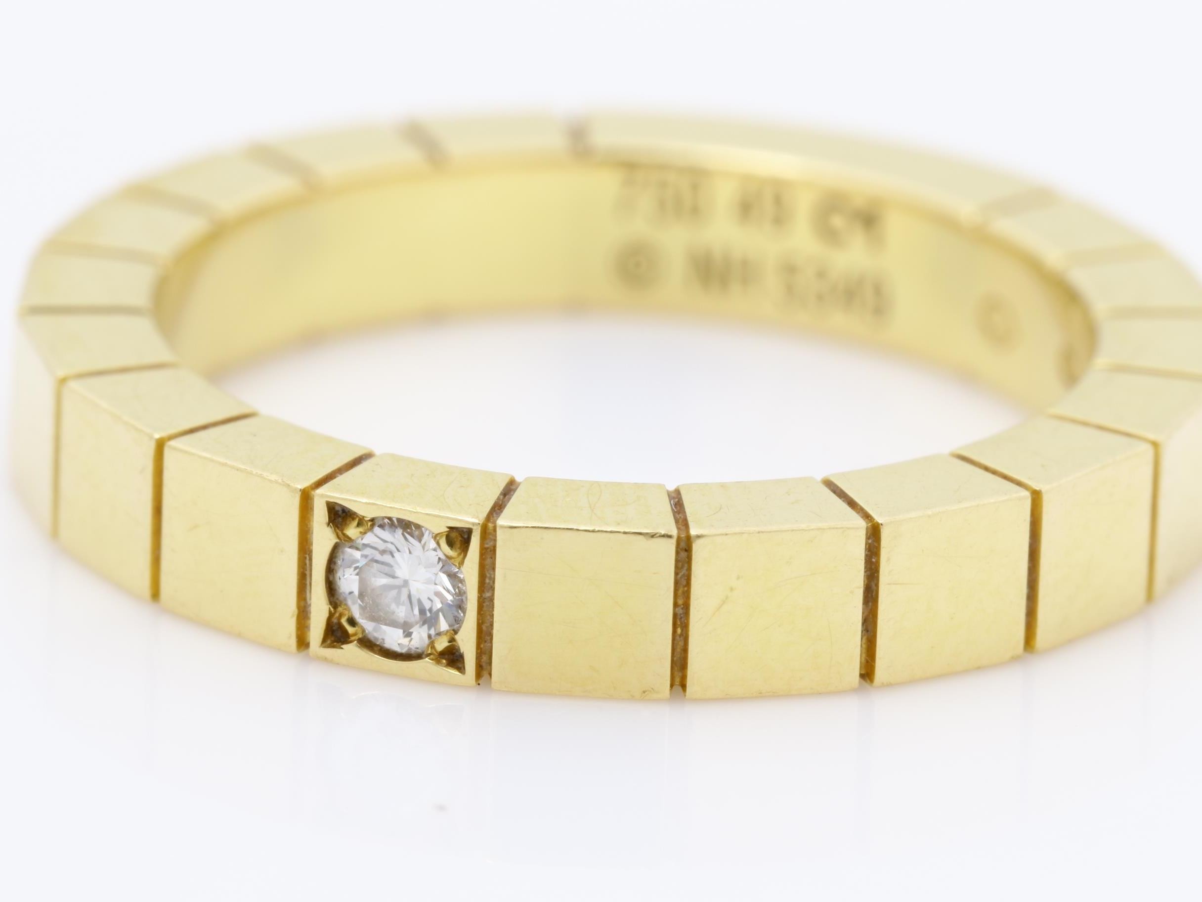 750YG Lanieres Diamond Ring, 5.50g, #49, C1 — view 3
