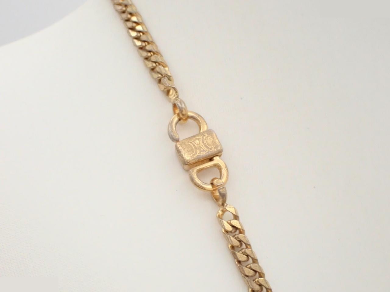 Gold necklace, Cuban link chain, approximately 55cm — view 2