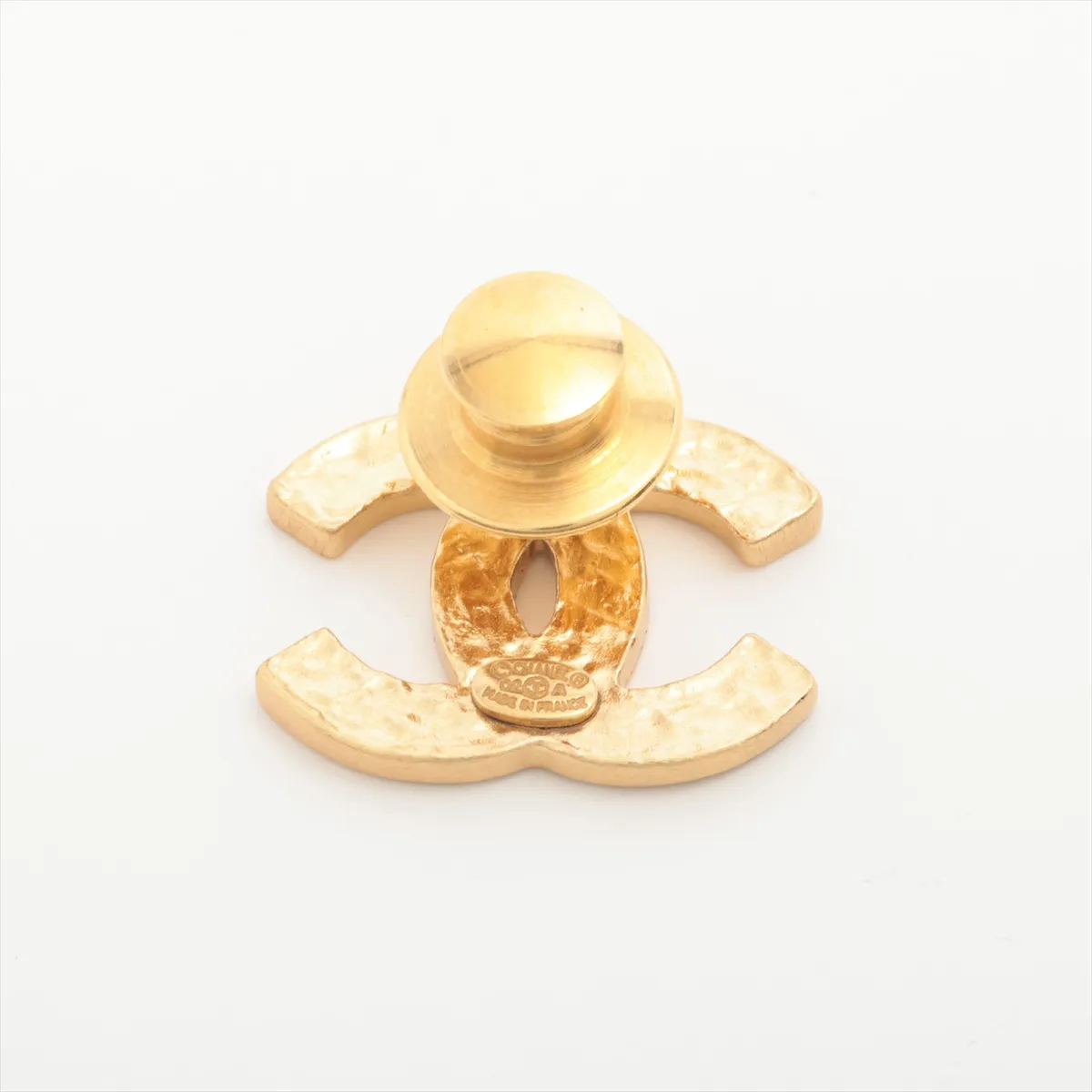 Coco Mark 02A Pin Brooch GP Gold x Black. — view 2