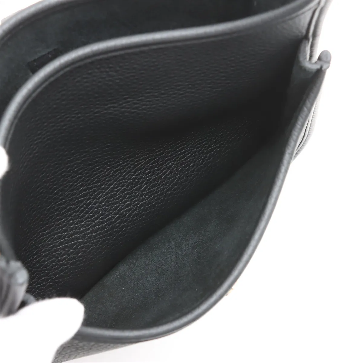 [Individually wrapped] Hermes Evelyn 3 23 Taurillon Clemence Black Gold hardware G:2026 — view 7