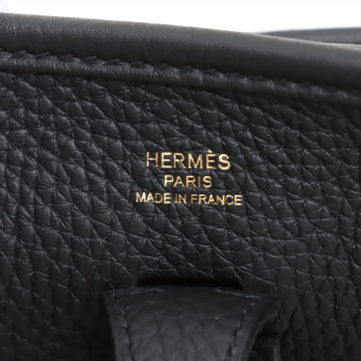 [Individually wrapped] Hermes Evelyn 3 23 Taurillon Clemence Black Gold hardware G:2026 — view 8