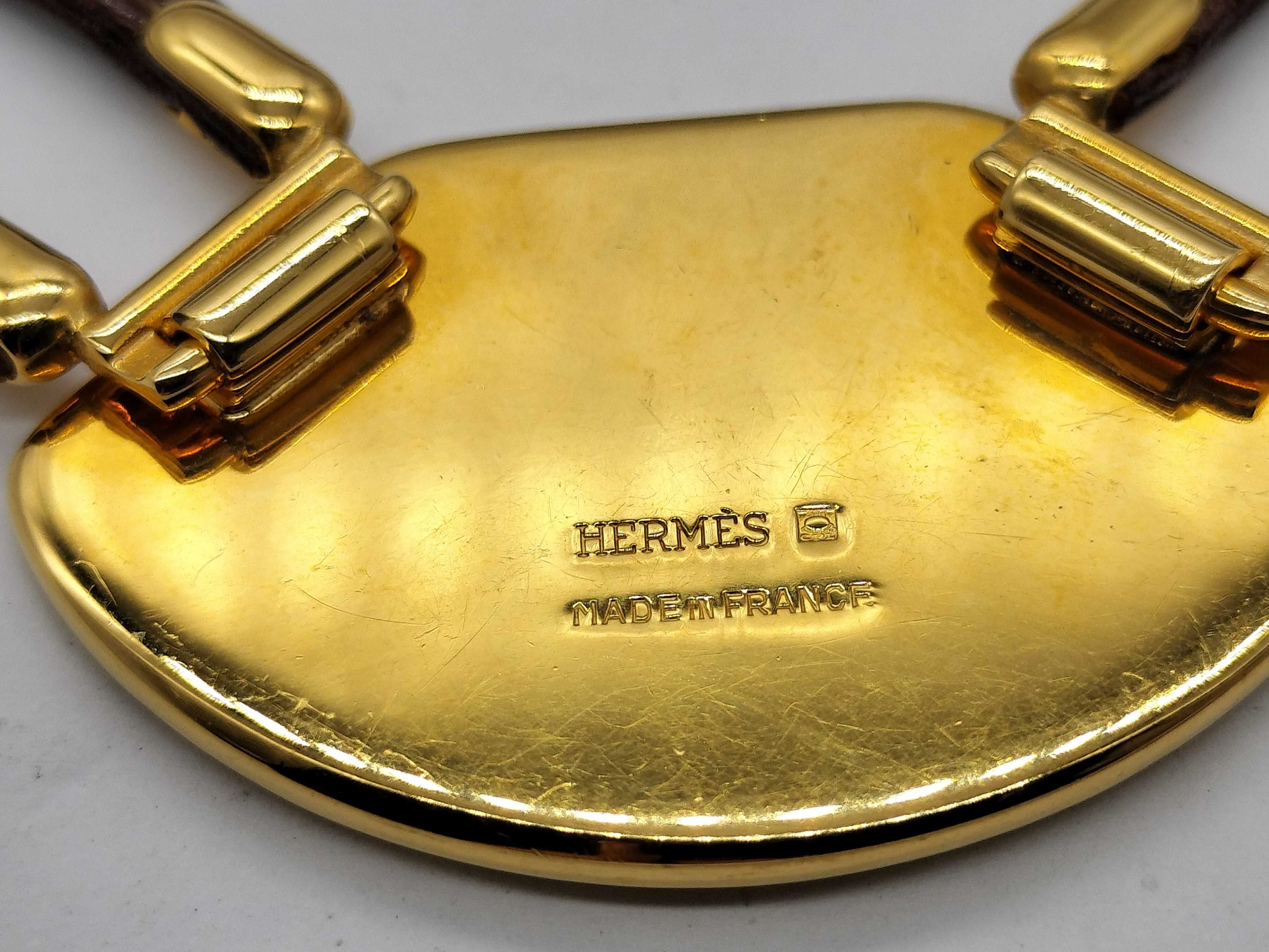 Leather Enamel Necklace — view 4