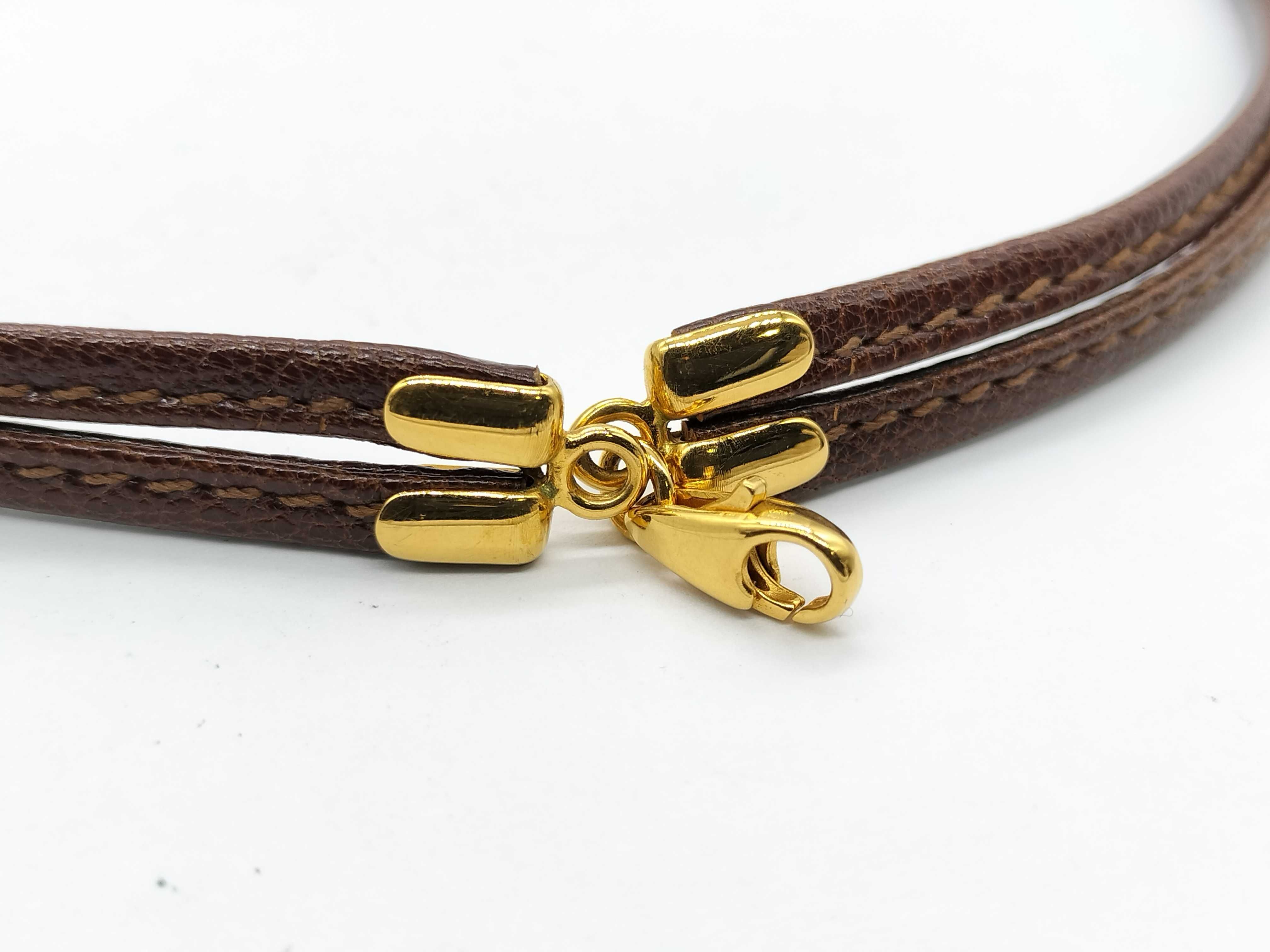 Leather Enamel Necklace — view 5