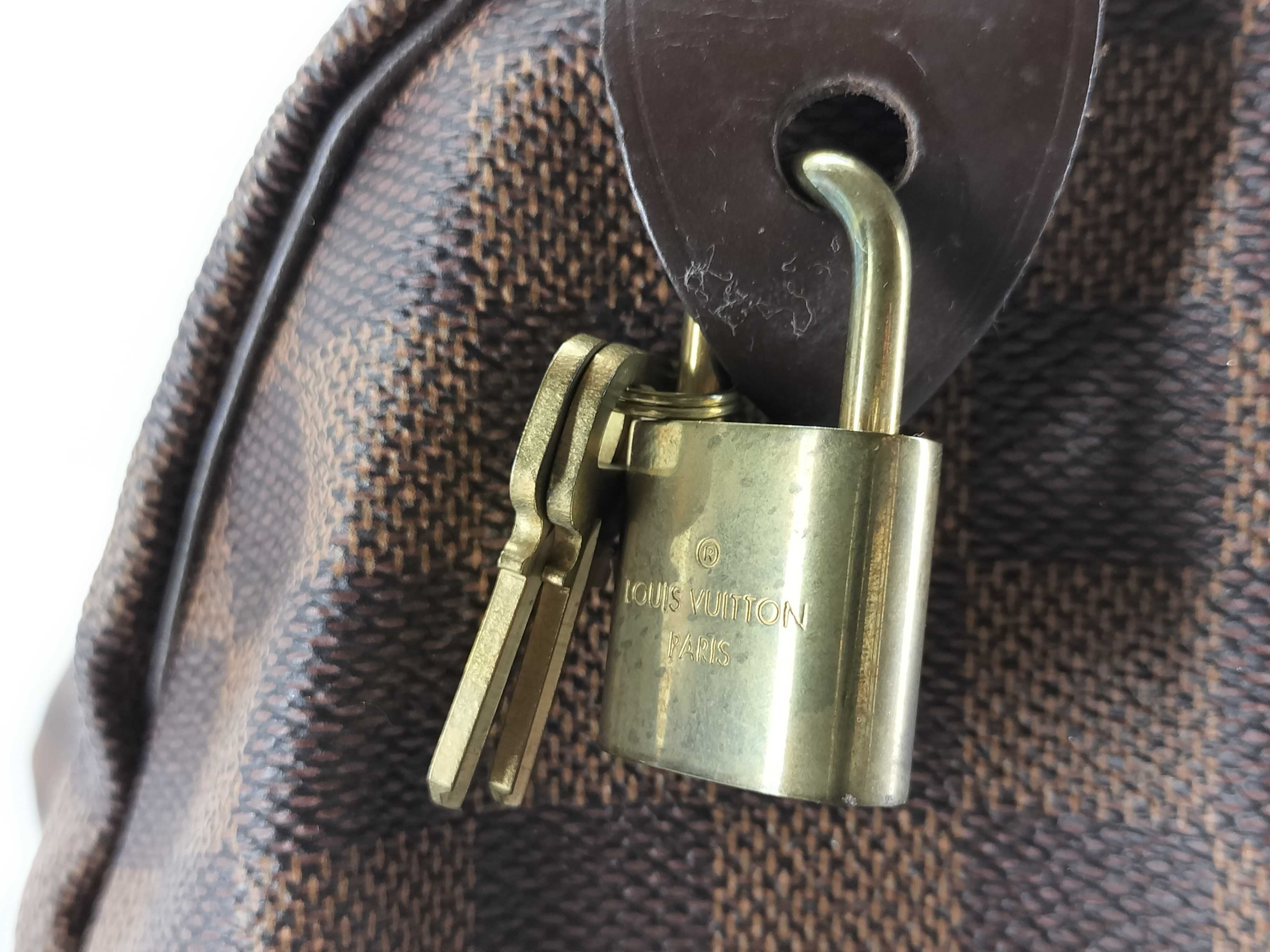 Damier SG- Damier Speedy 35 N41523 DU0121 Brown Boston Bag — view 14