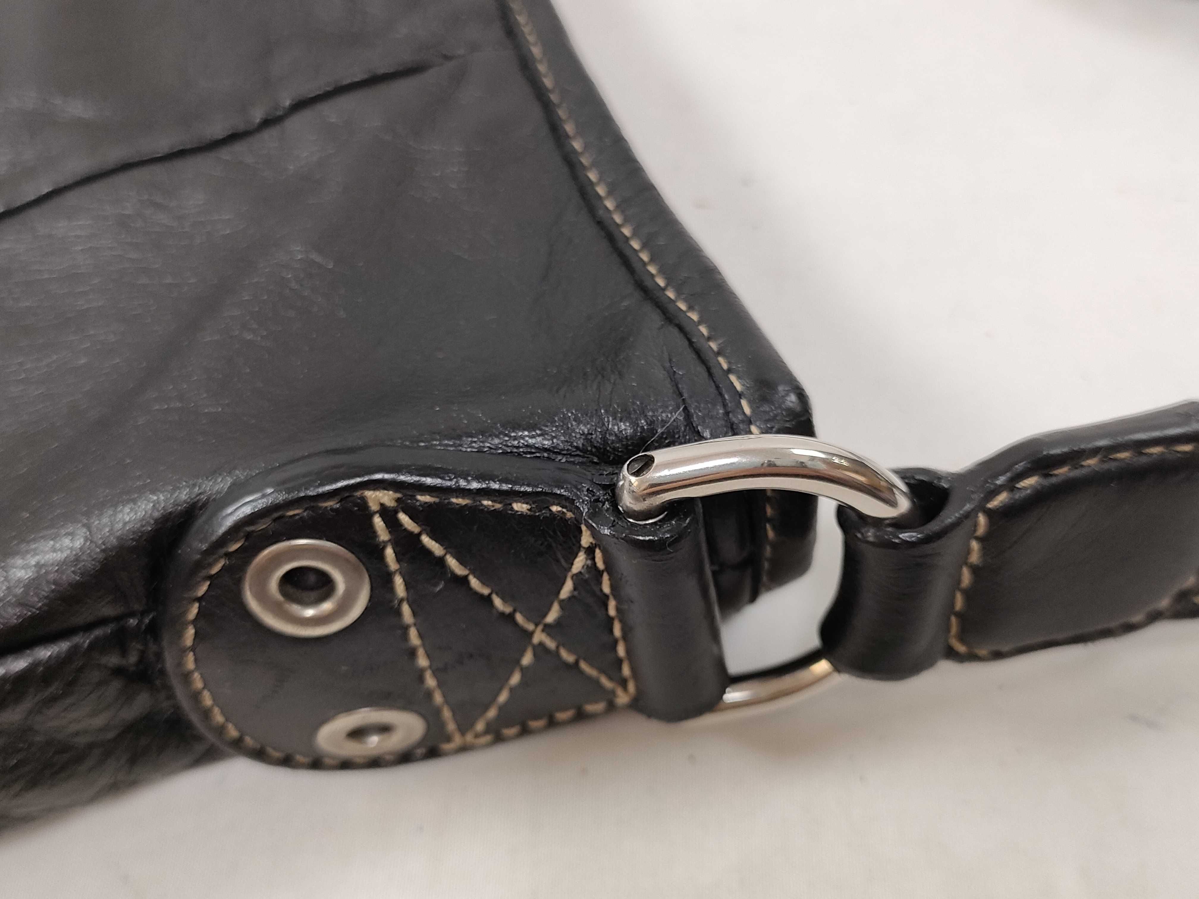 Hysteria Leather Shoulder Bag, Black, Serial Number — view 5