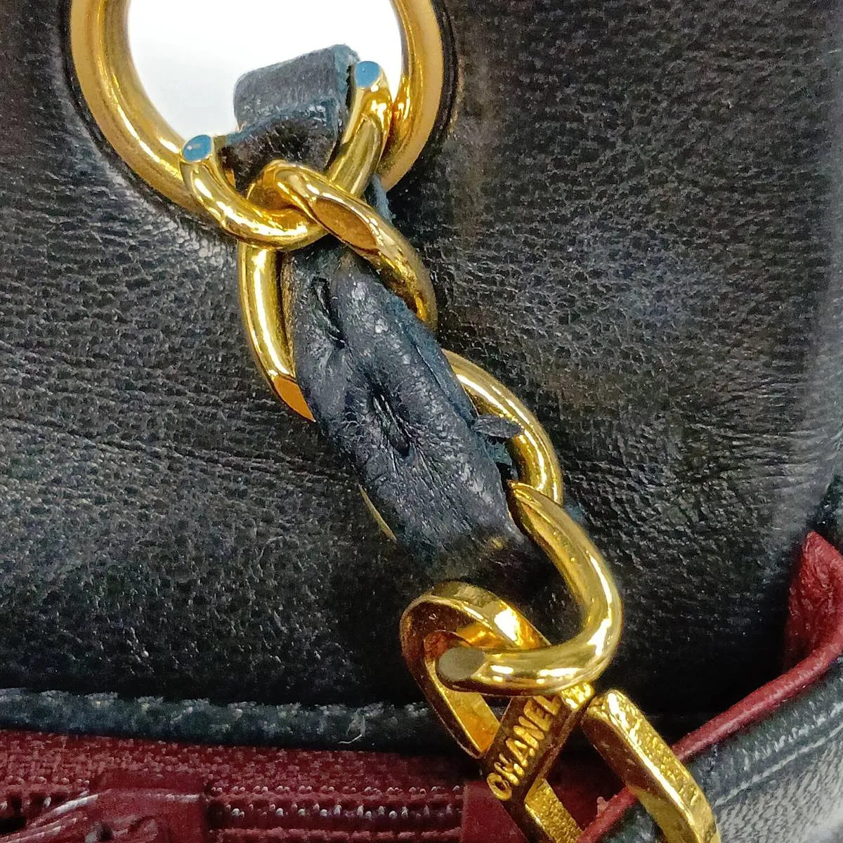Mini Matelassé 20 Lambskin Single Flap Single Chain Bag, Black with Gold Hardware, A69900 — view 14