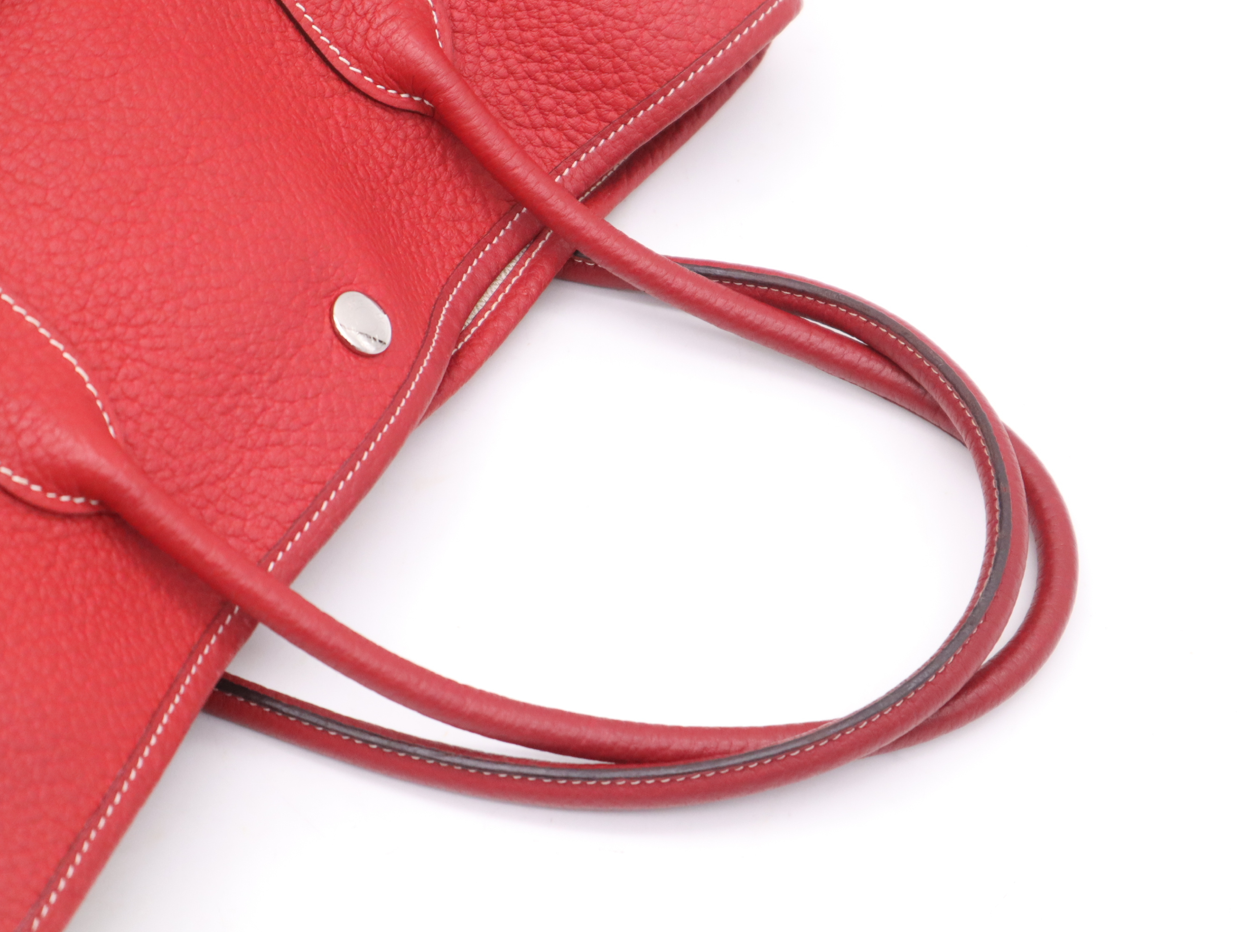 Negonda Garden Party PM Tote Bag, Rouge, Silver Hardware, with Dust Bag, P Stamp, 2012 — view 6