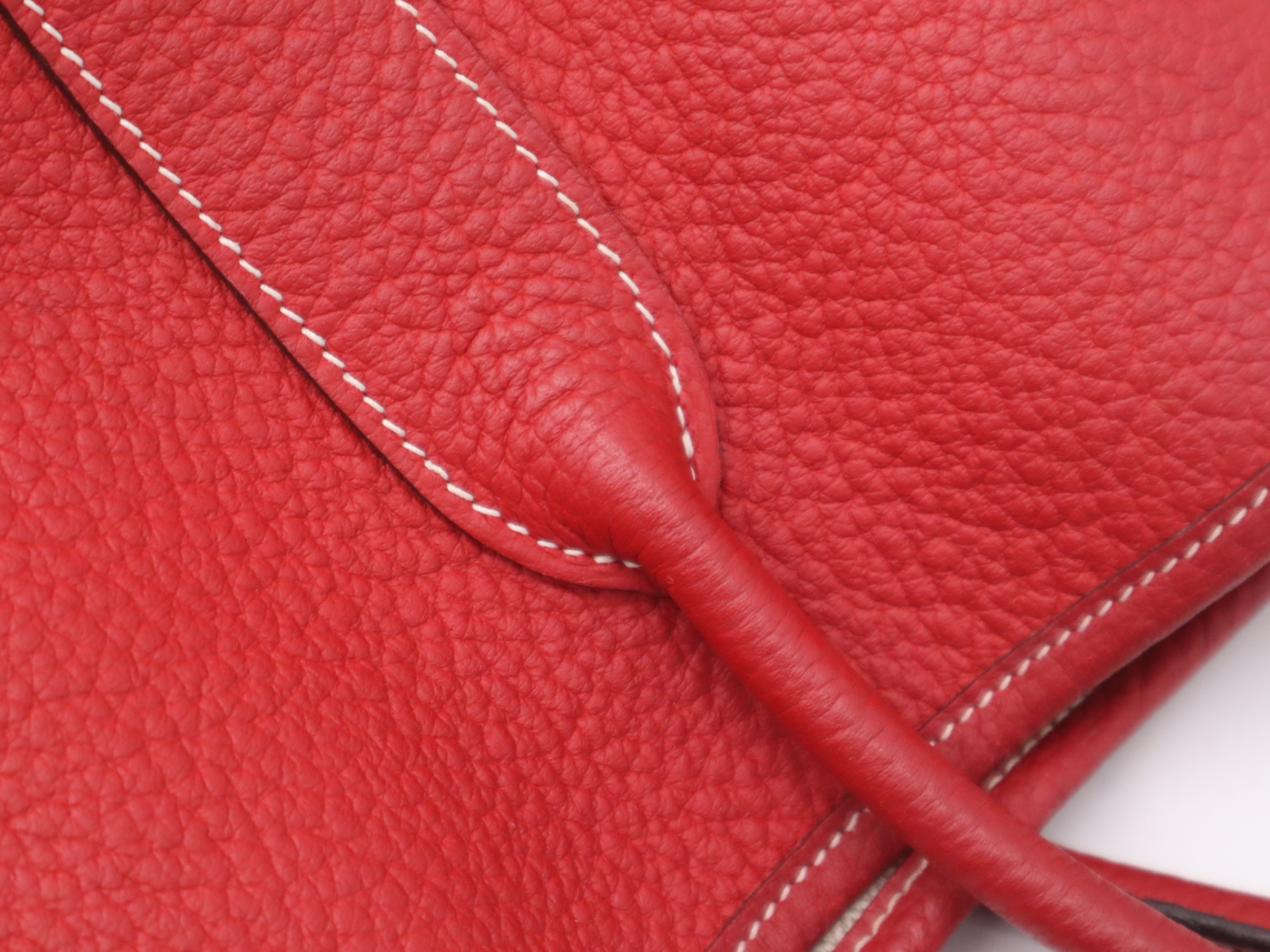 Negonda Garden Party PM Tote Bag, Rouge, Silver Hardware, with Dust Bag, P Stamp, 2012 — view 8