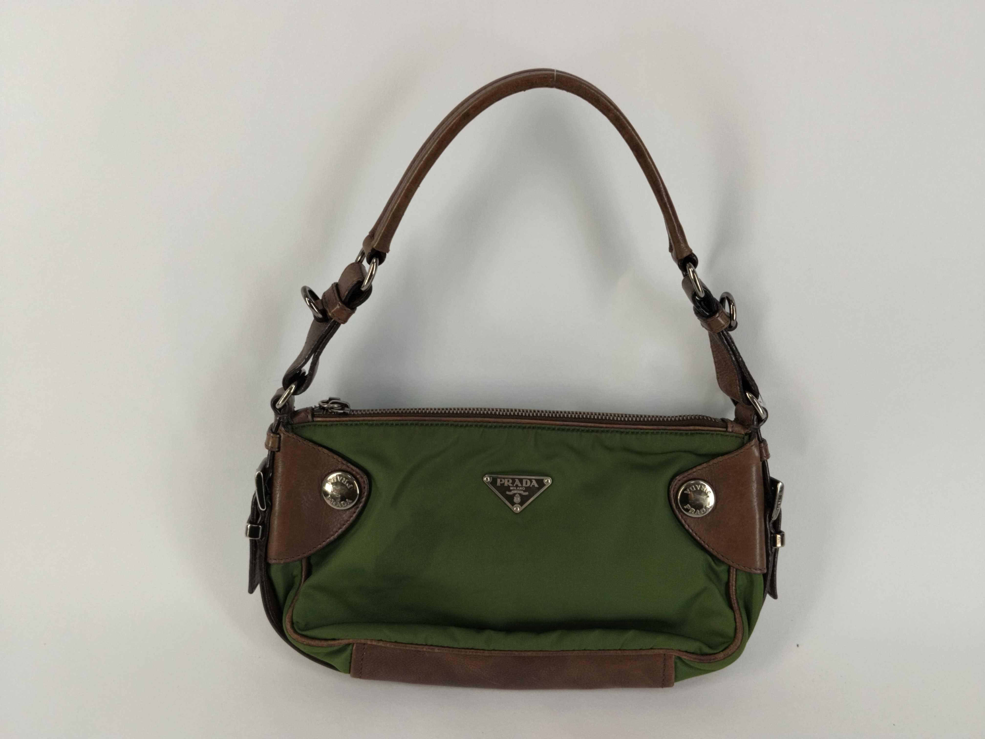 Nylon Prada Handbag Nylon Green Handbag