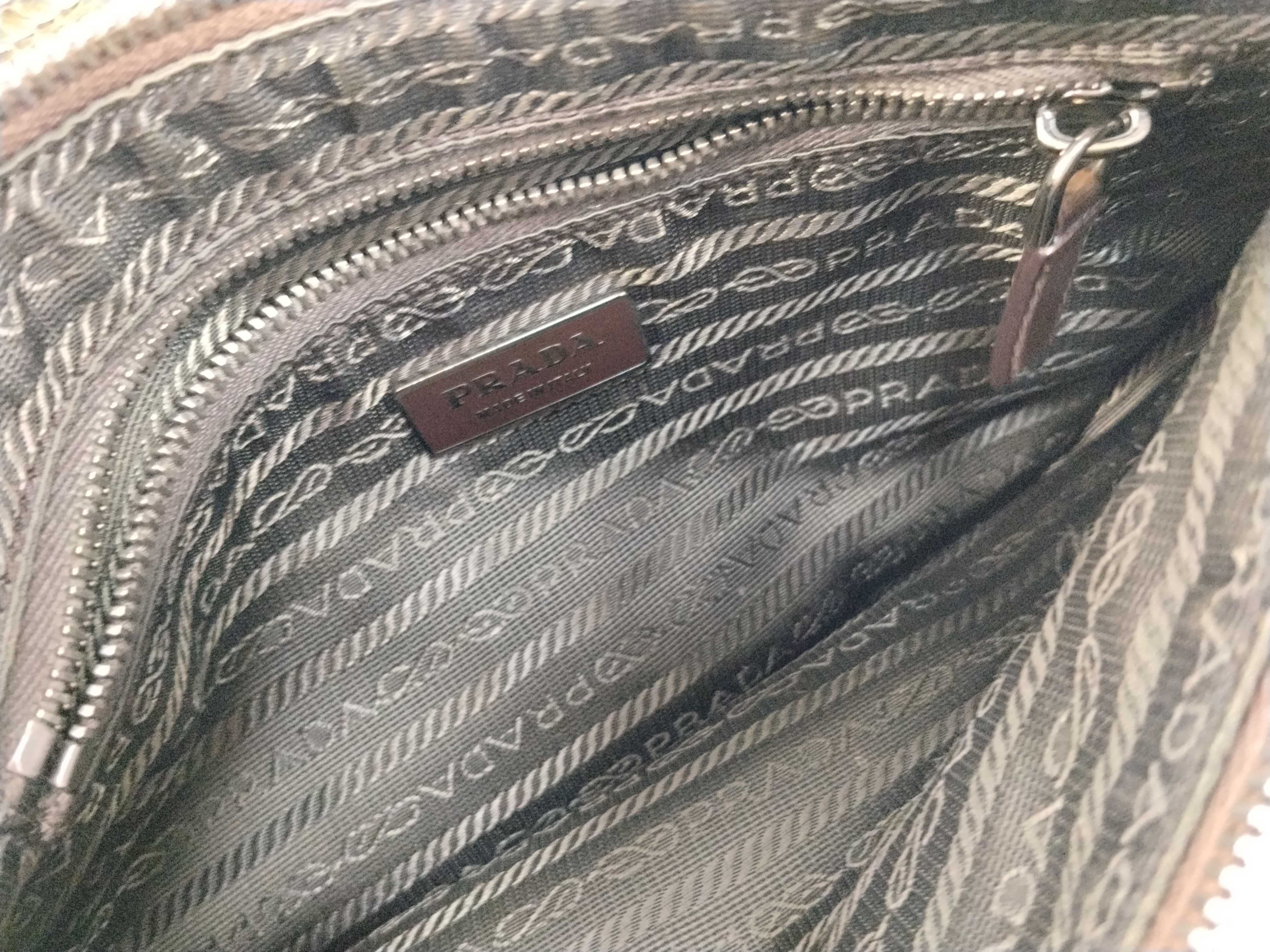 Nylon Prada Handbag Nylon Green Handbag — view 11