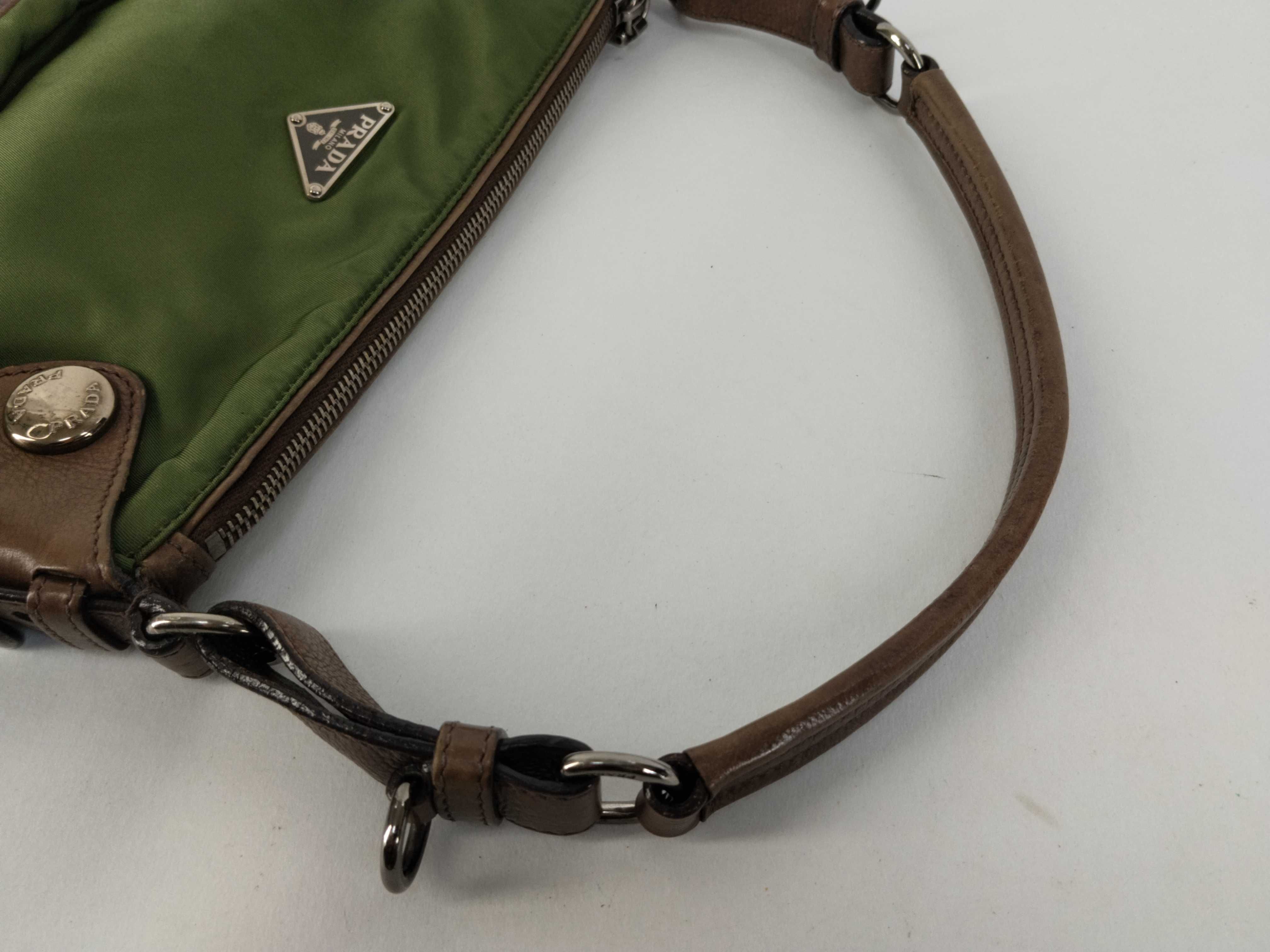 Nylon Prada Handbag Nylon Green Handbag — view 3