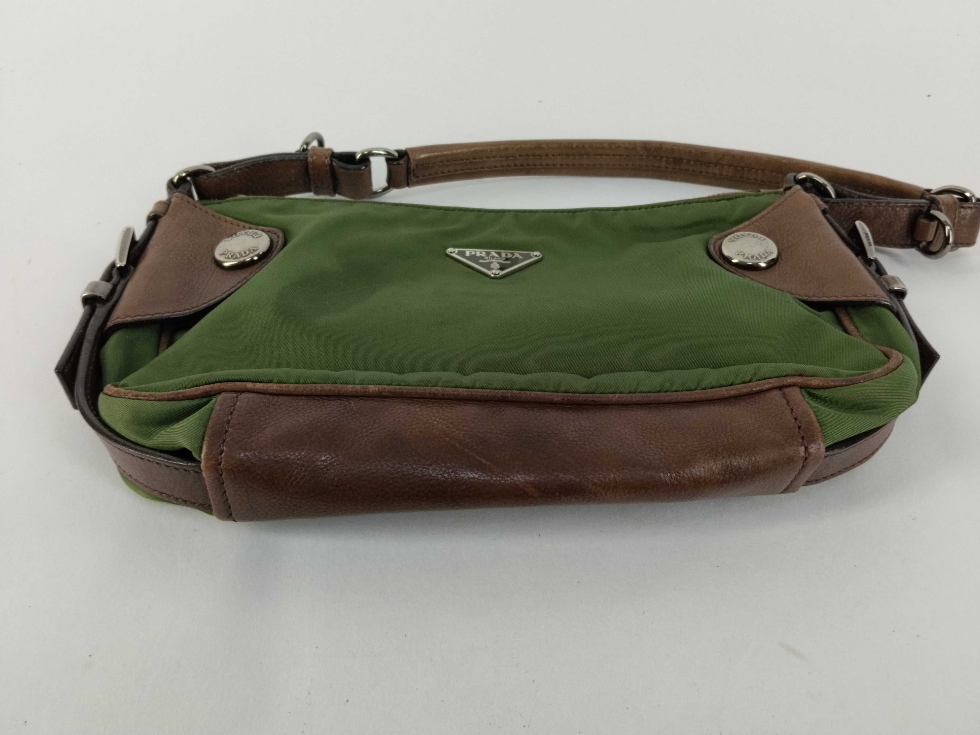 Nylon Prada Handbag Nylon Green Handbag — view 7