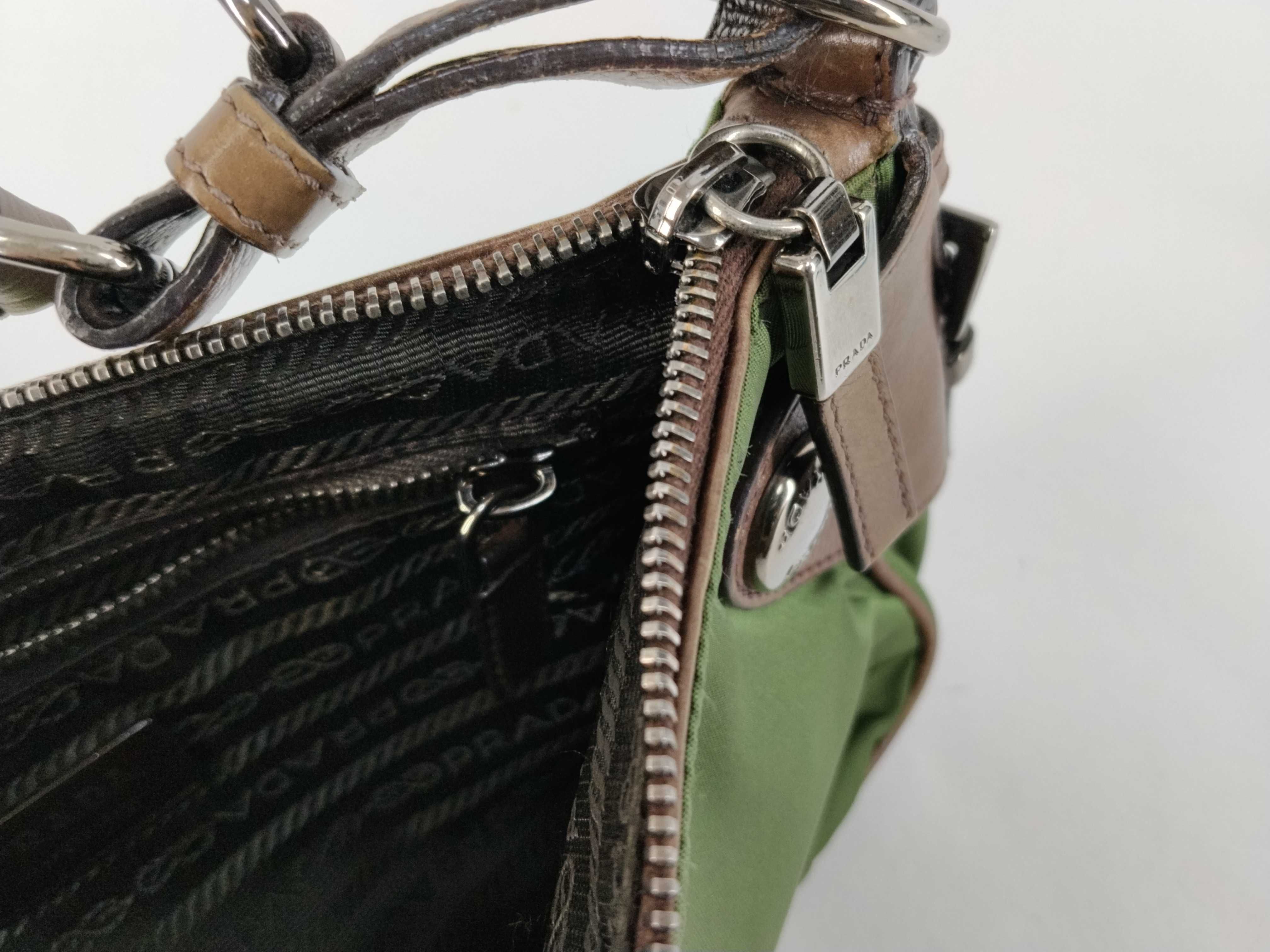 Nylon Prada Handbag Nylon Green Handbag — view 9