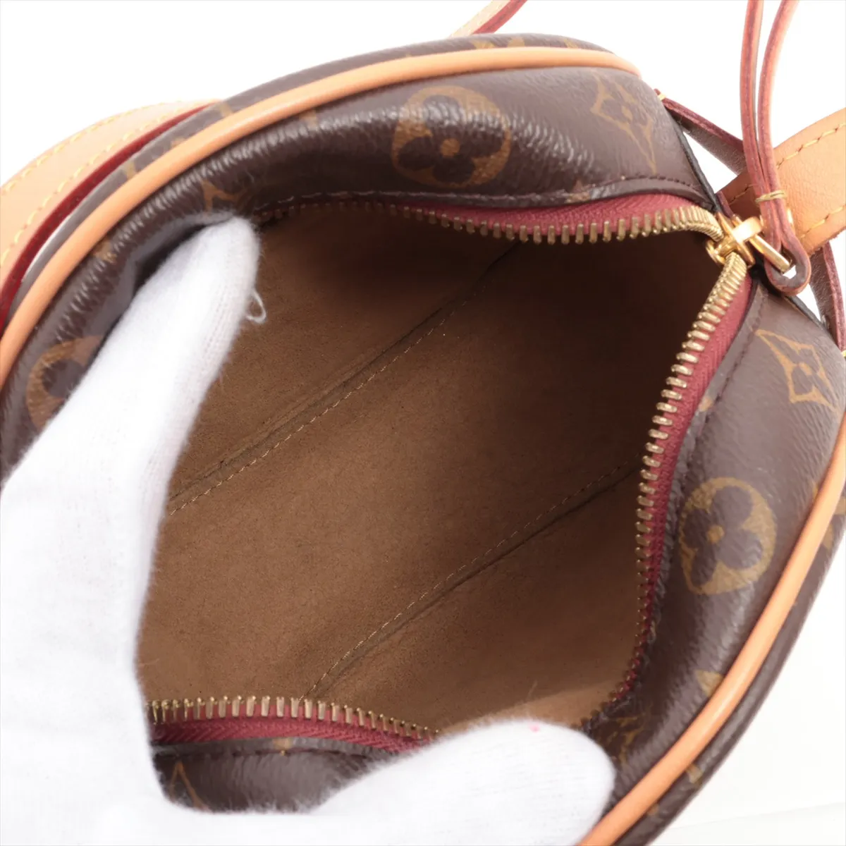 Monogram Boite Chapeau Soupre PM M45578 Brown RFID response — view 6