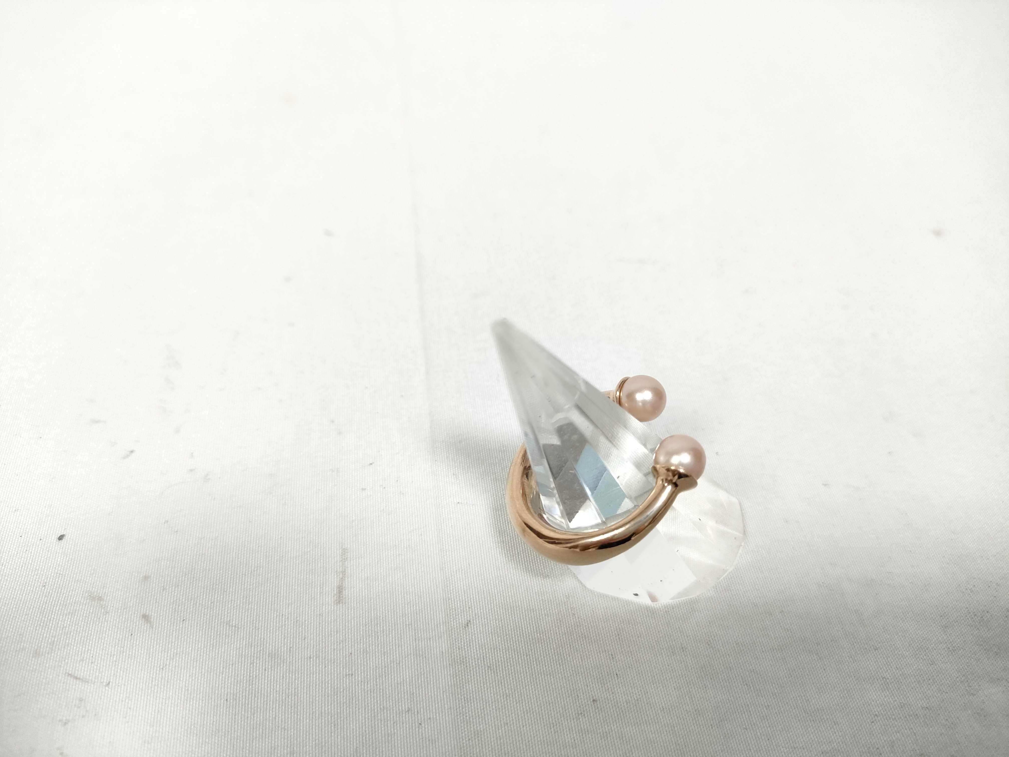 Tribal Pearl Ring, Size L — view 3
