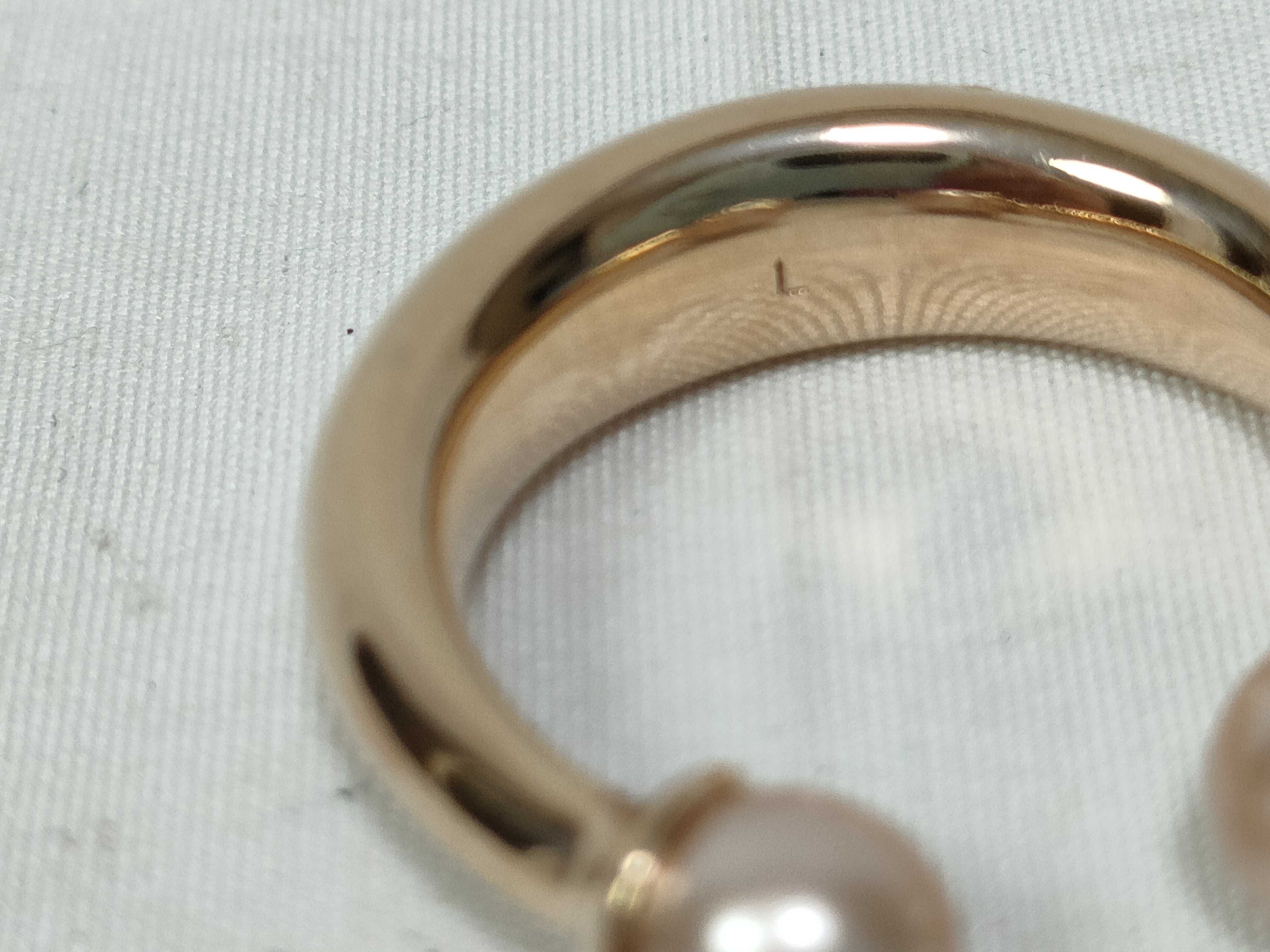 Tribal Pearl Ring, Size L — view 4
